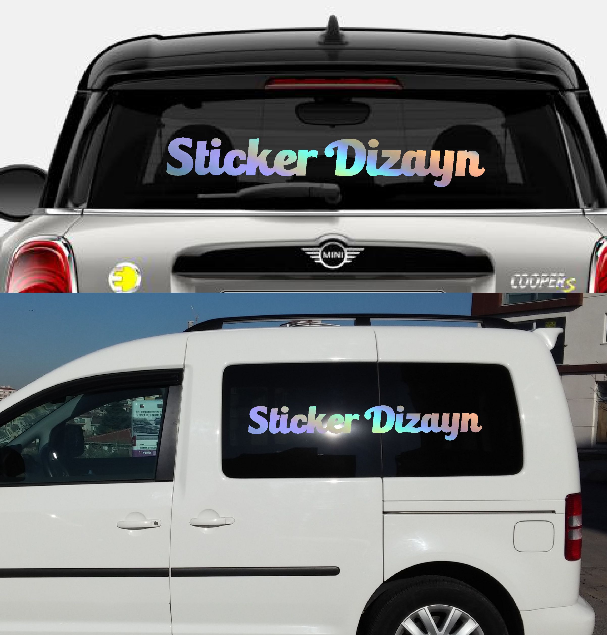 Ki̇şi̇ye Özel Yazı - 2 Adet Isi̇m Soyi̇si̇m Yazı - Araba - Oto - Araç -Motosi̇klet - Karavan Sti̇cker Eti̇ket 02515 50 Cm 