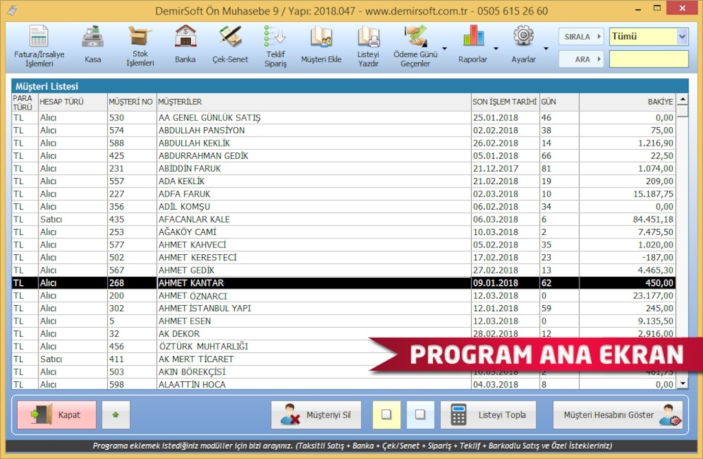 Demirsoft Ön Muhasebe Programı (466222612) 