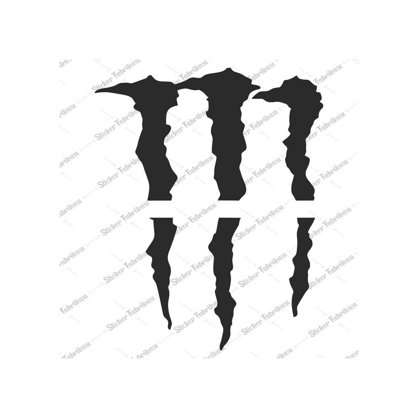 Monster Pençe Araba Sti̇cker 00928 50X40-Yeşi̇l