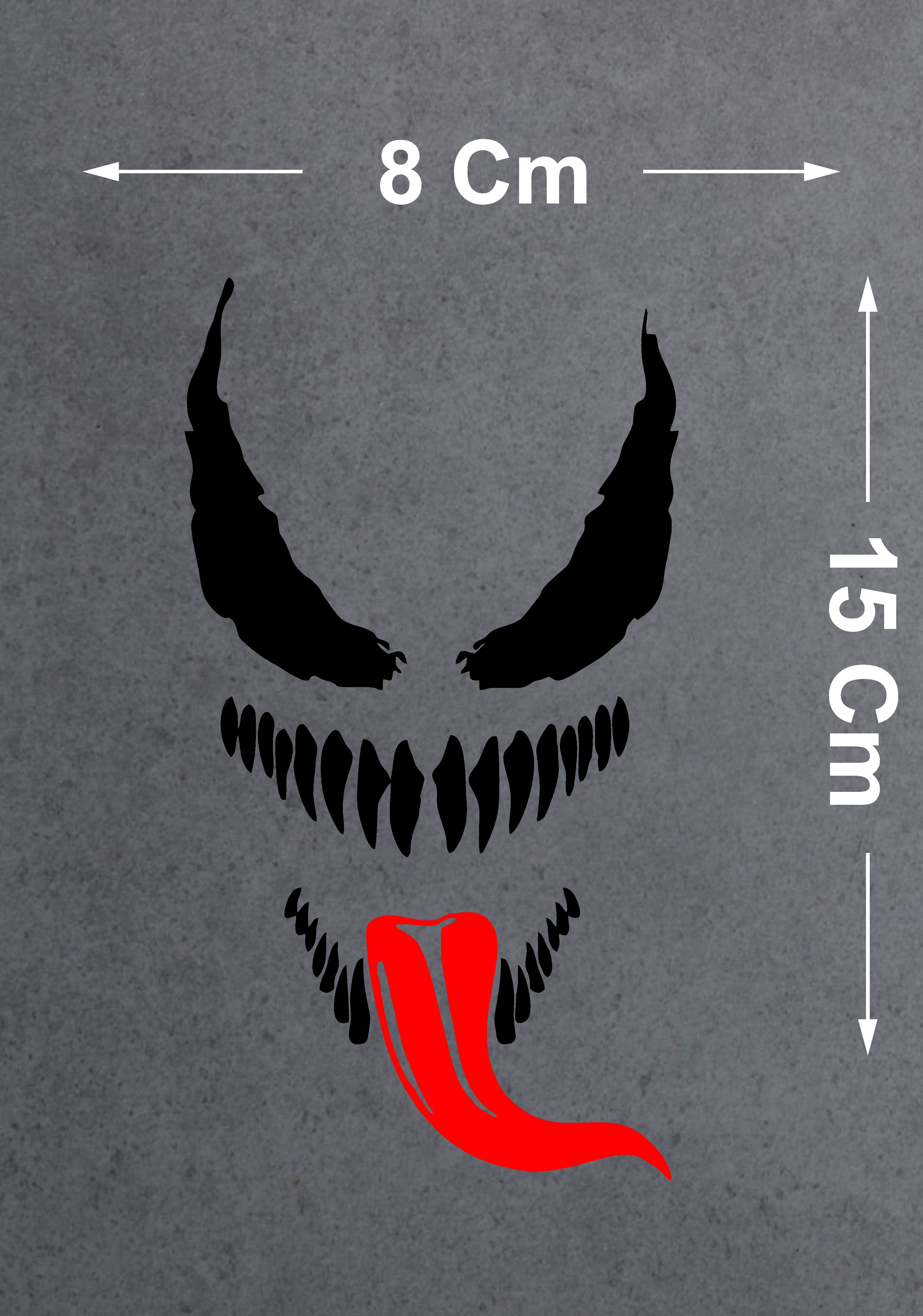 Venom Korkunç Öfke Sti̇cker - Araba Oto Motosi̇klet Karavan Cam Sti̇cker - 00138 12X7 Cm 
