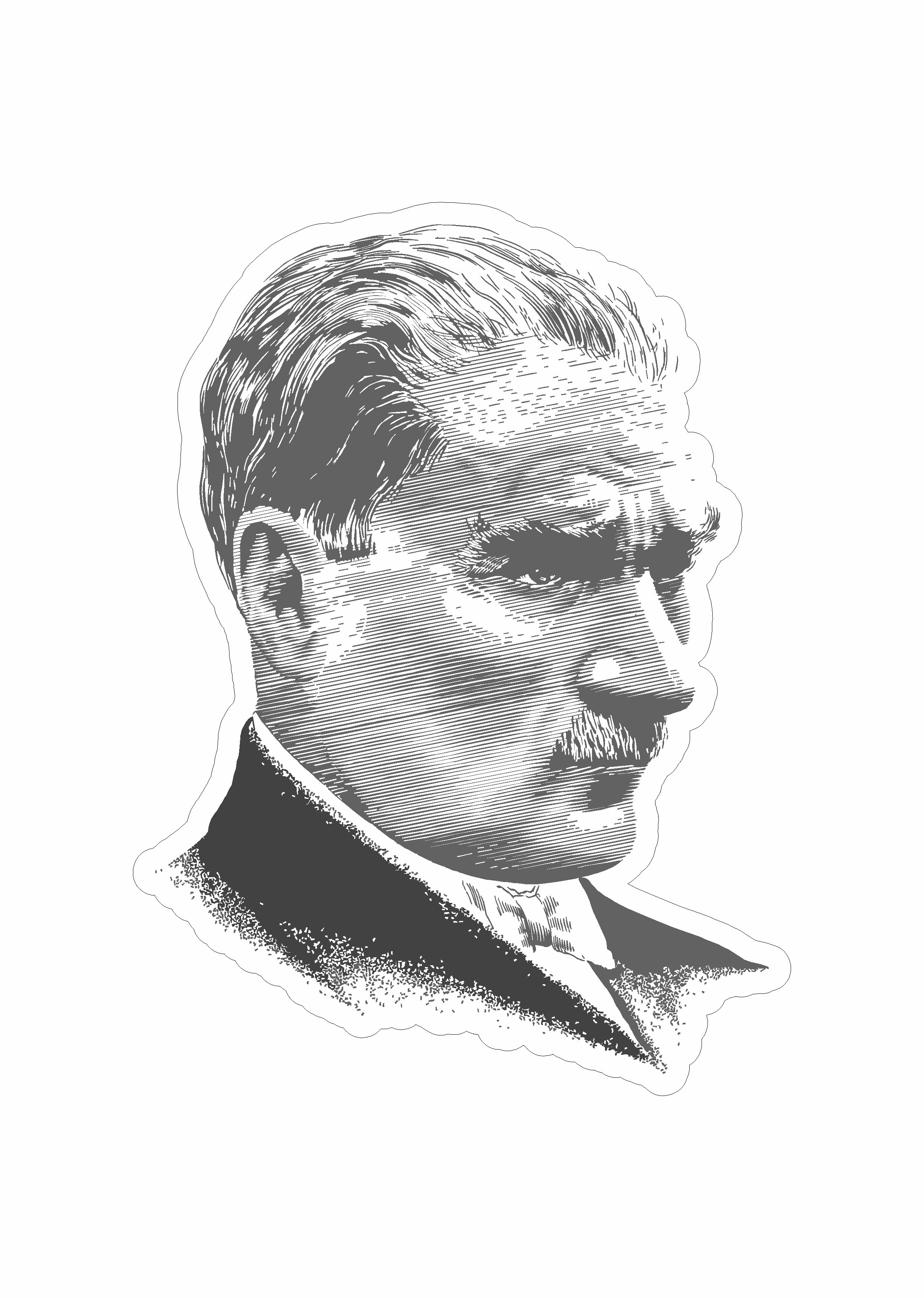 Atatürk, Mustafa Kemal Atatürk, Sti̇cker Araba Oto Motosi̇klet Karavan Laptop Sti̇cker 00618 10X7 Cm 