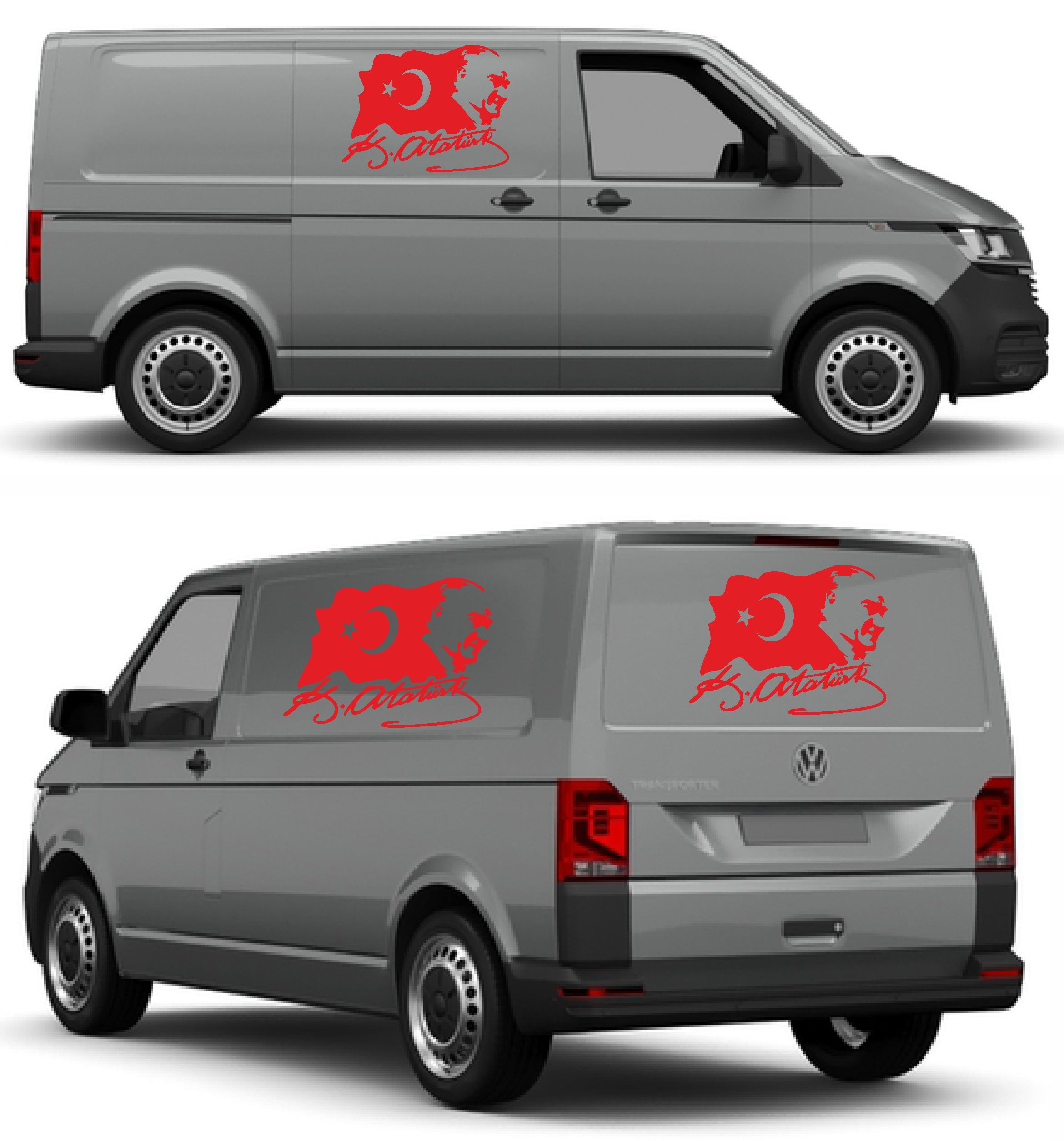 Mustafa Kemal Atatürk Sti̇cker - Türk Bayrağı Sti̇cker - Atatürk İmza Sti̇cker -Gazi̇ Başbuğ Atatürk Si̇lüet Ve Türk Bayrağı Sti̇cker 02511 12X9 Cm 