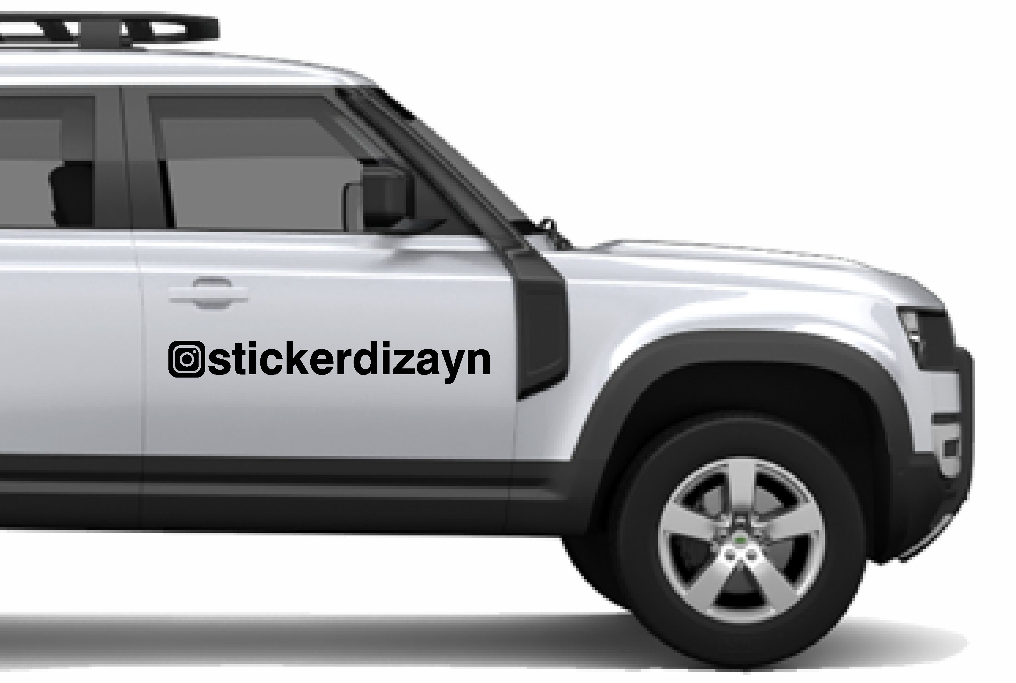 İnstagram Ki̇şi̇ye Özel Sosyal Medya Instagram Araba Oto Motosi̇klet Sti̇cker 00926 50 Cm 