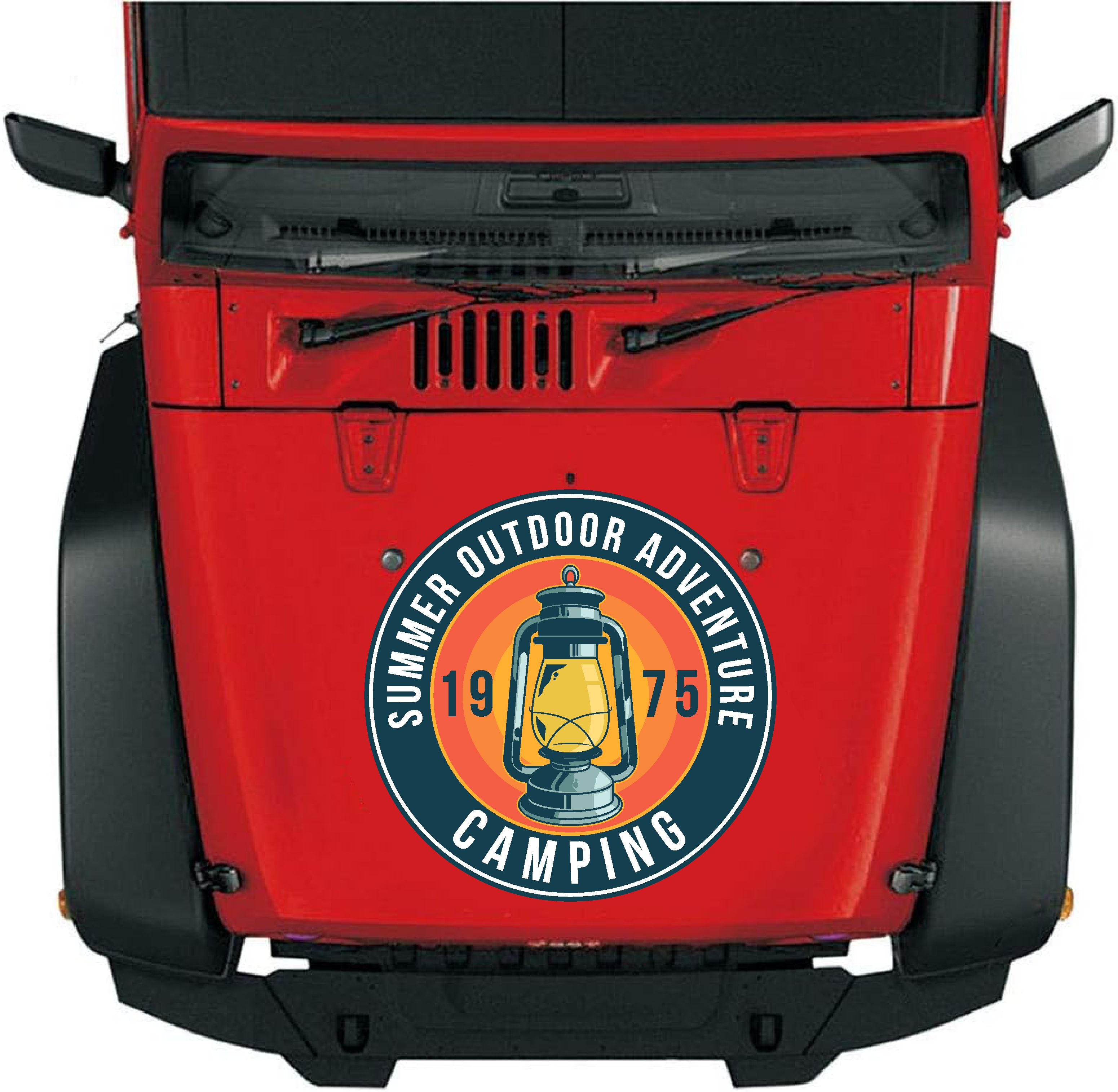 Kamp Sti̇cker, Kampçı Campi̇ng Adventure Off Road Sti̇cker, Araba Oto Pi̇ckup Karavan Sti̇cker 02023 10X10 Cm 