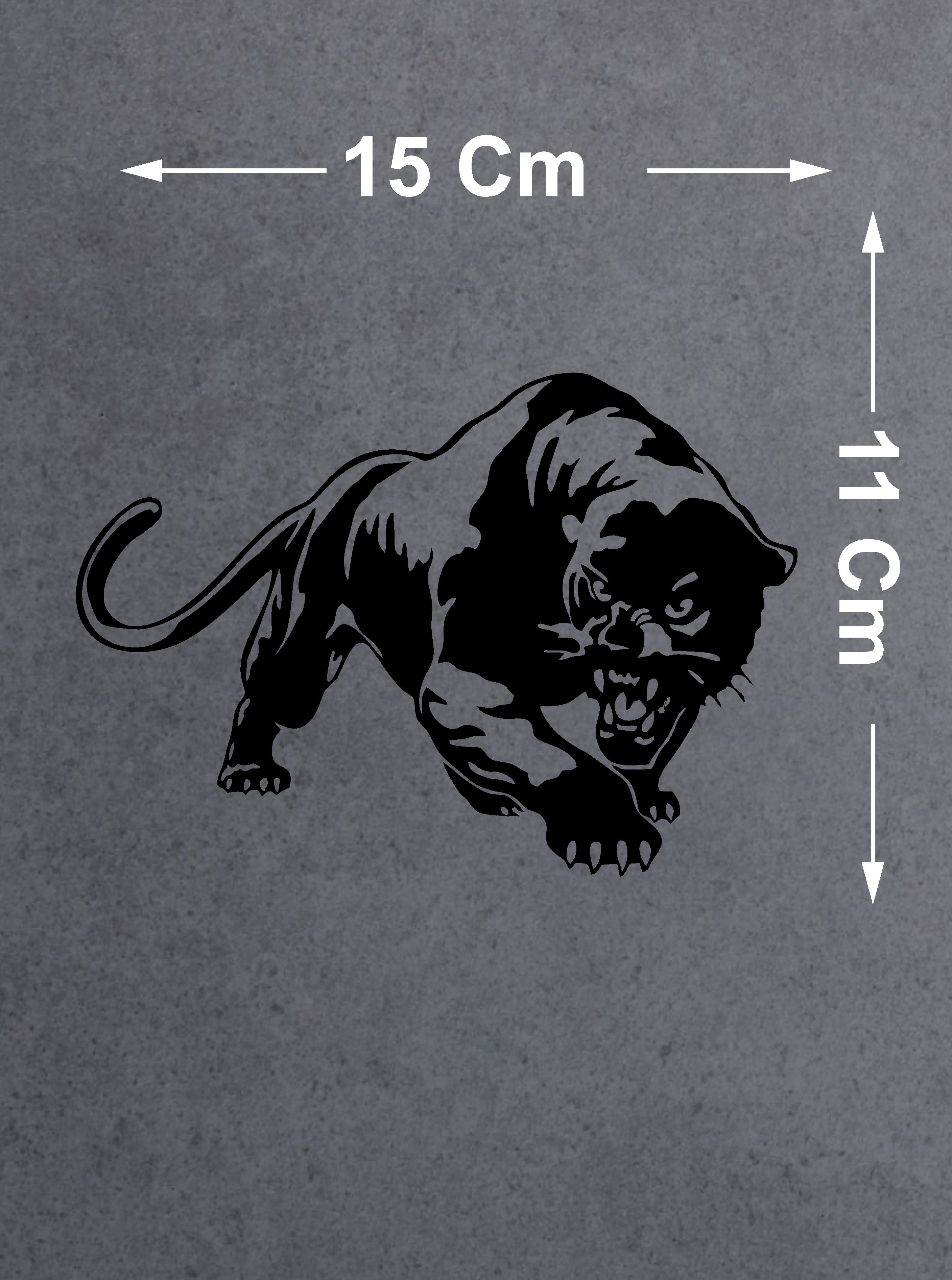 Vahşi̇ Puma Kaplan Panter Sti̇cker, Araba Oto Motosi̇klet Karavan Sti̇cker 02519 15X11 Cm 