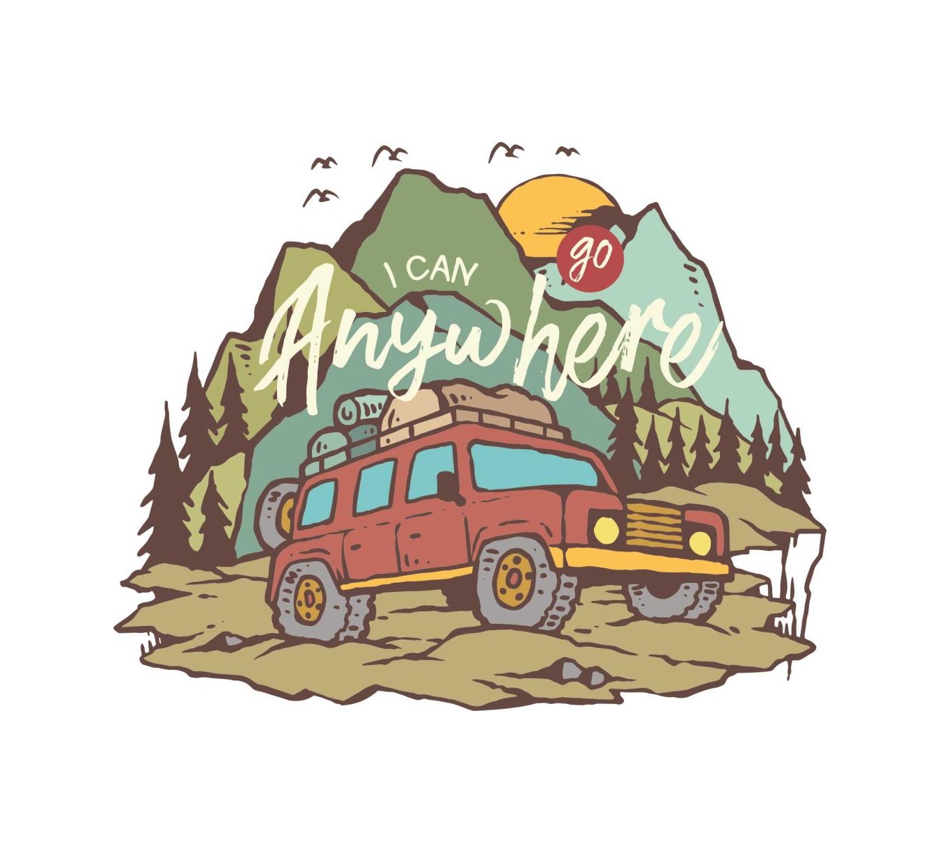 Off Road Adventure Kamp Offroad Campi̇ng Sti̇cker 01232 15X12