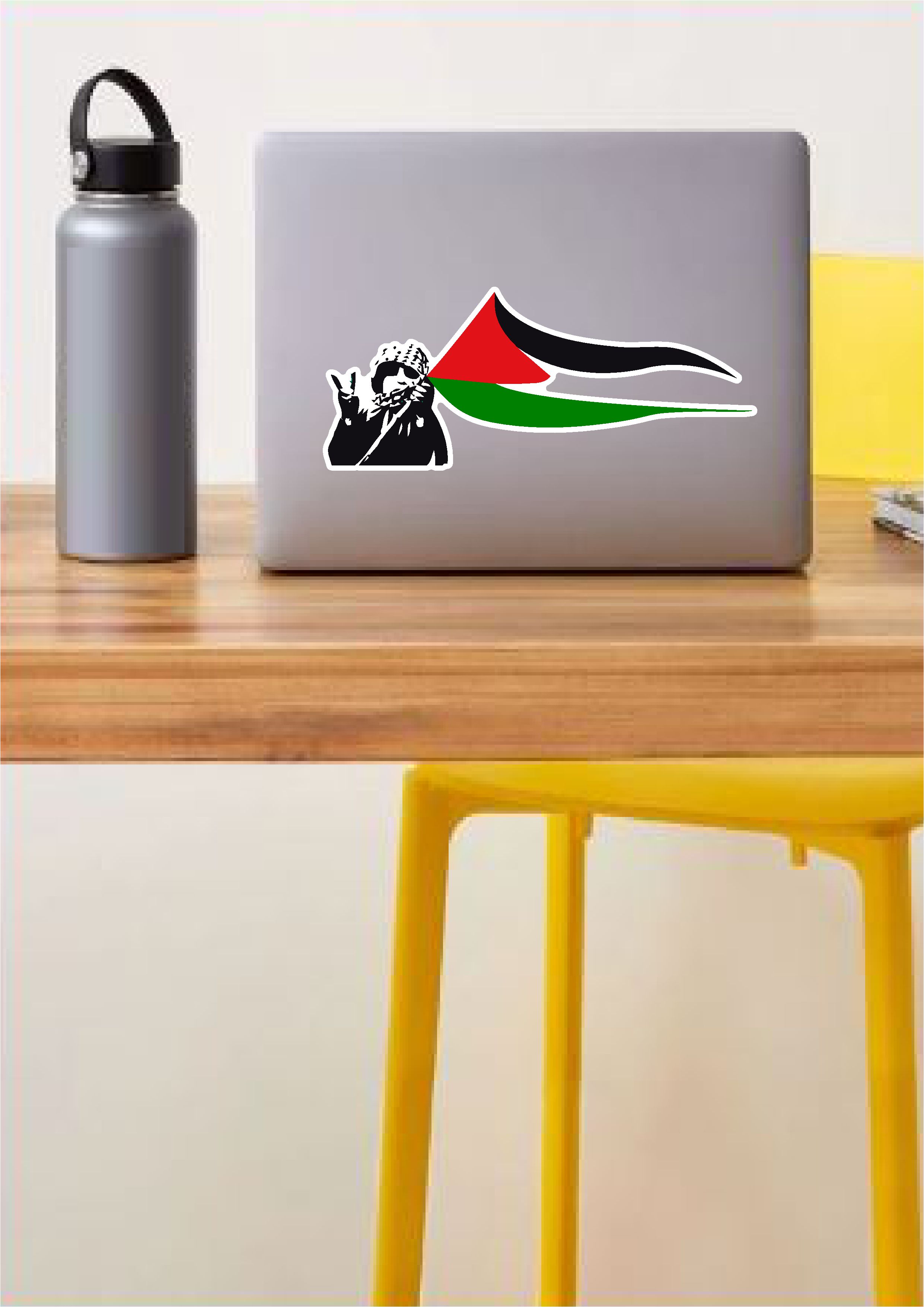 Özgür Fi̇li̇sti̇n Sti̇cker - Free Palesti̇ne - Sti̇cker - Araba Oto Motosi̇klet Karavan Sti̇cker - 02509 50X20 Cm