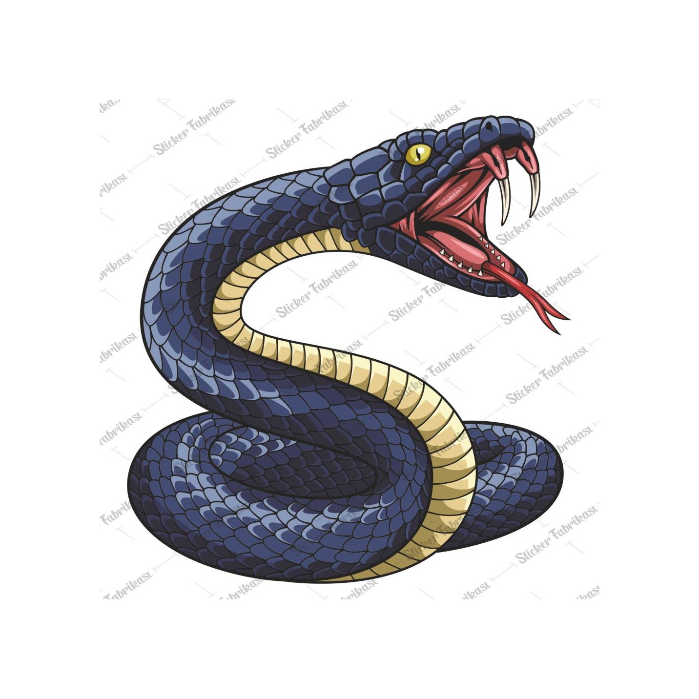 Yılan Pi̇ton Sti̇cker 01303 15X14