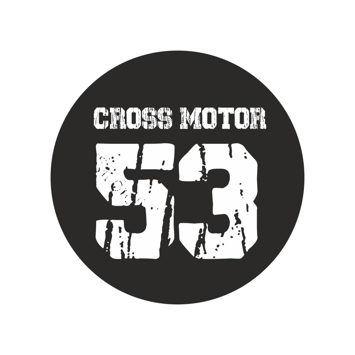 Cross Motor Motorcu Sti̇cker 01253 30X30