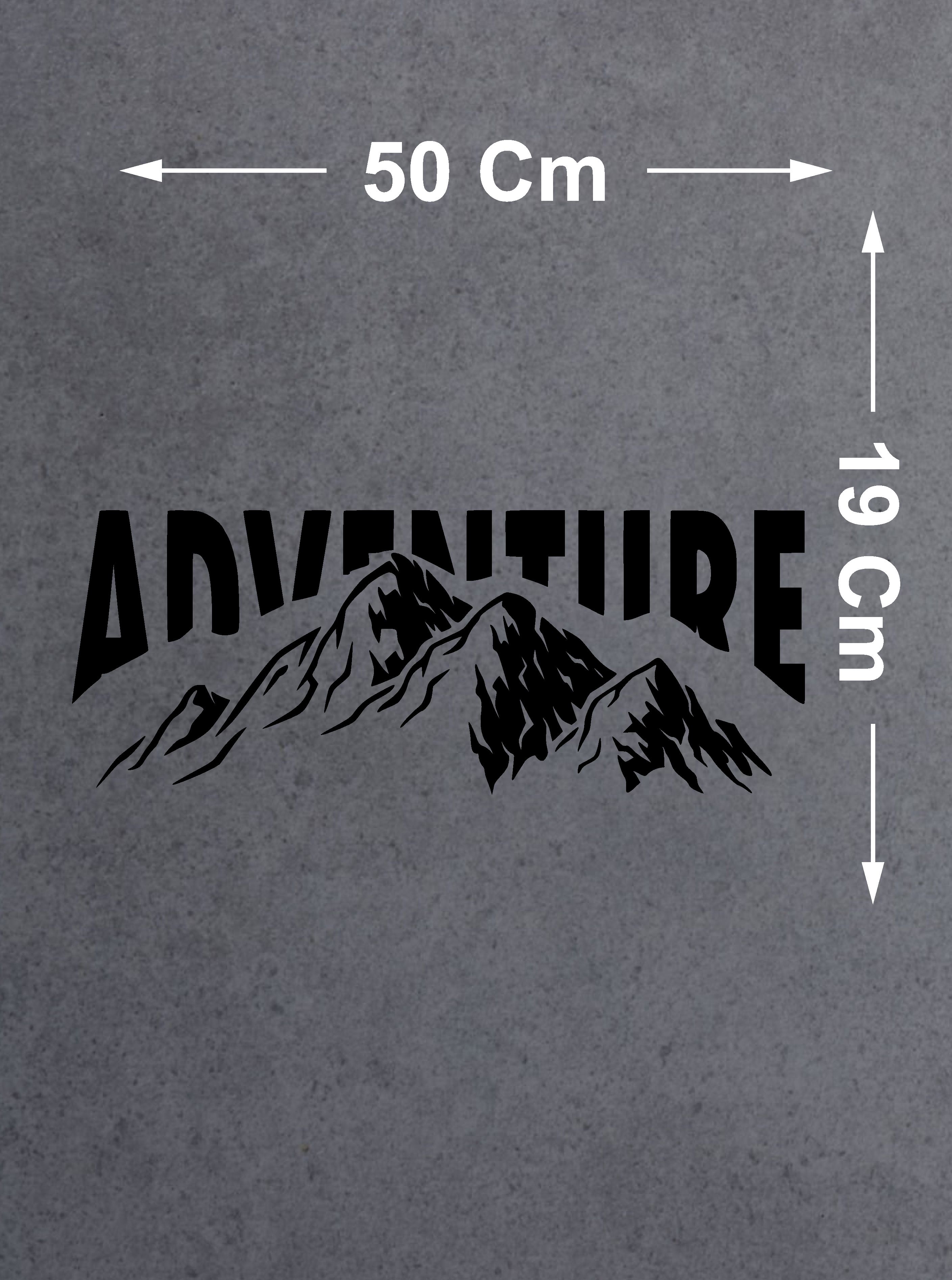 Macera Dağ Adventure Sti̇cker - 4X4 Off Road Avcı Kamp Sti̇cker - 00233 15X6 Cm 