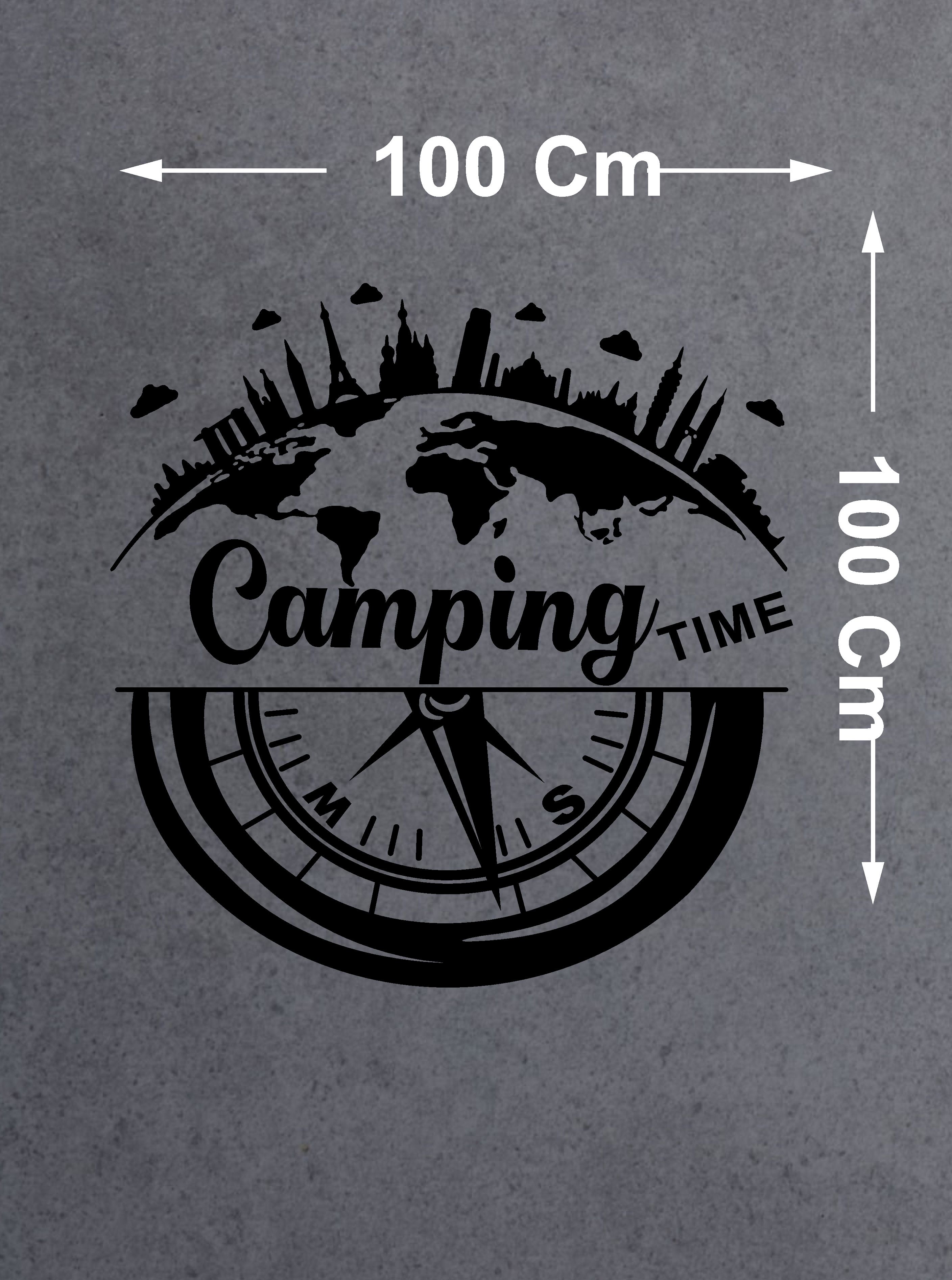 Kamp Sti̇cker, Campi̇ng Ti̇me,Off Road -4X4-Adventure Sti̇cker, Araba Oto Pi̇ckup Sti̇cker 02517 40X40 Cm 