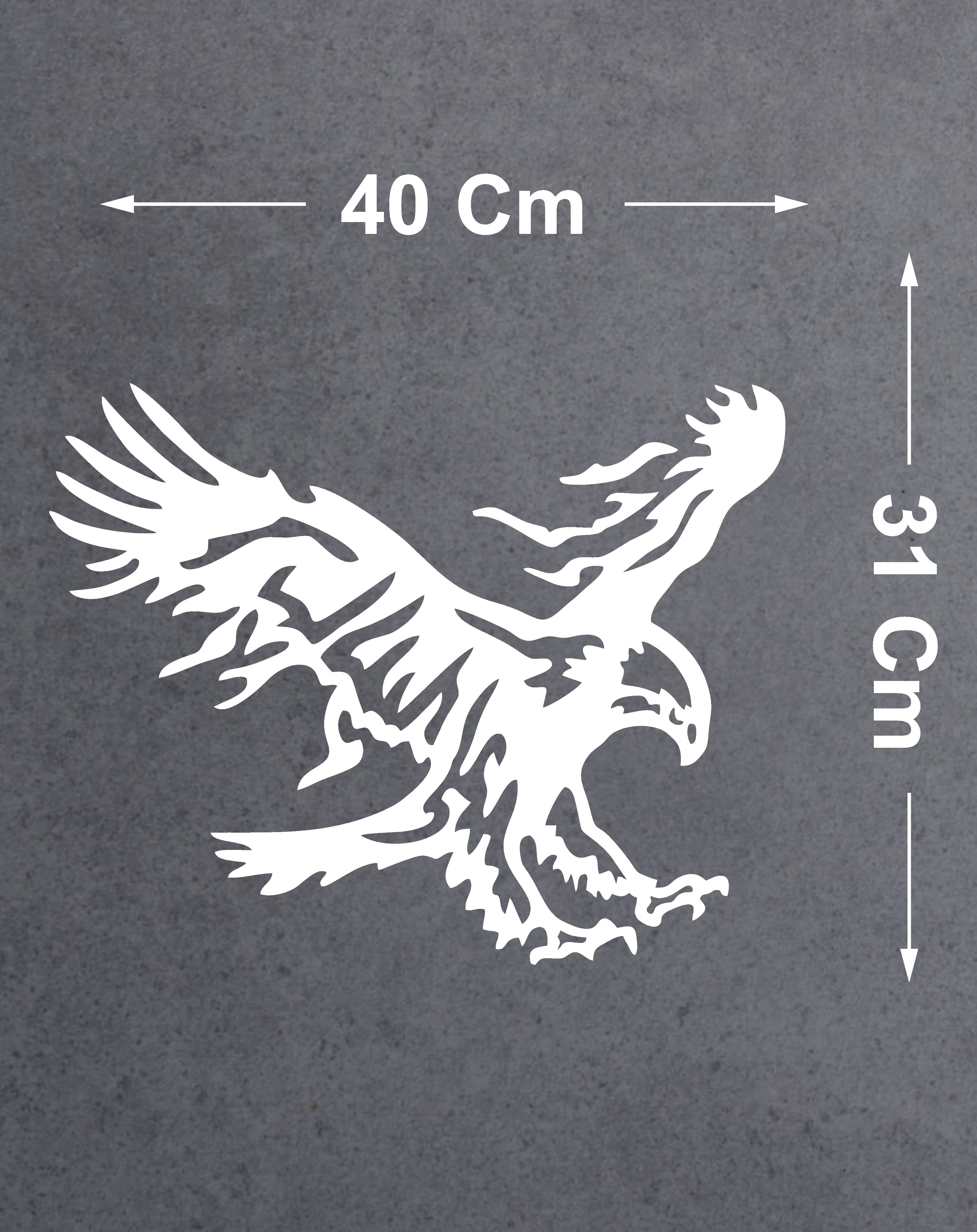Sti̇cker Di̇zayn Kartal Sti̇cker - Eagle Beşi̇ktaş Kanatlı Uçan Kartal Sti̇cker - Araba Oto Motosi̇klet Karavan Cam Sti̇cker - 00326 12X9 Cm 