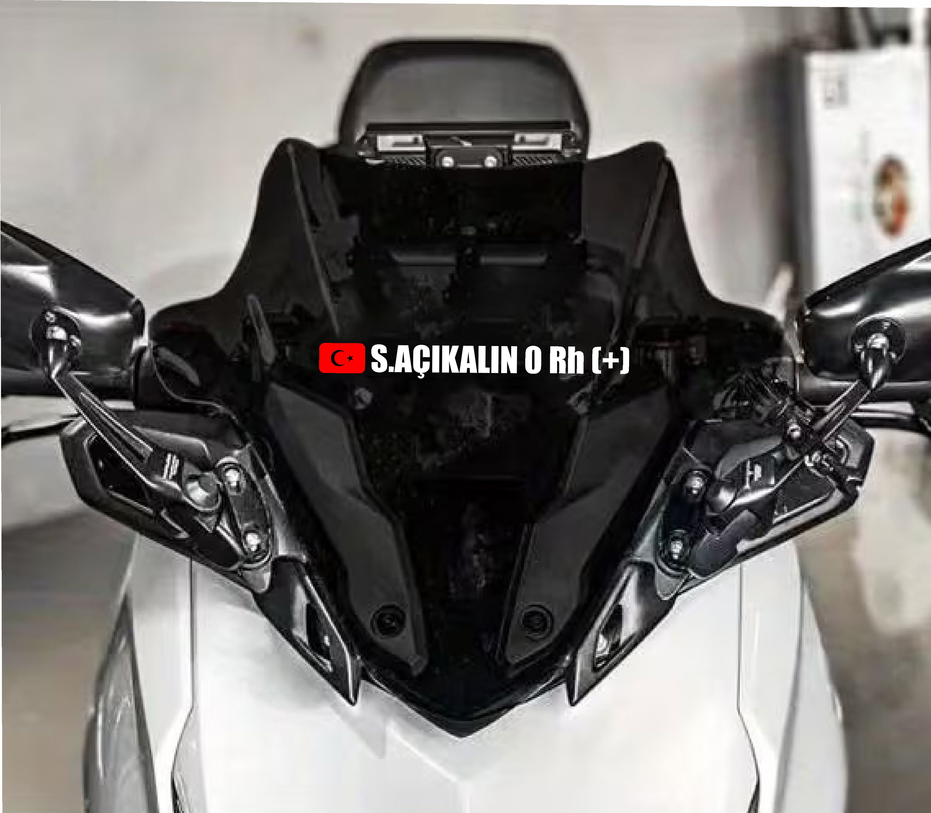 Bayraklı Ad Soyad Kan Grubu Sti̇cker 2 Adet - Motosi̇klet Araba Oto Cam Sti̇cker - 00315 12 Cm 