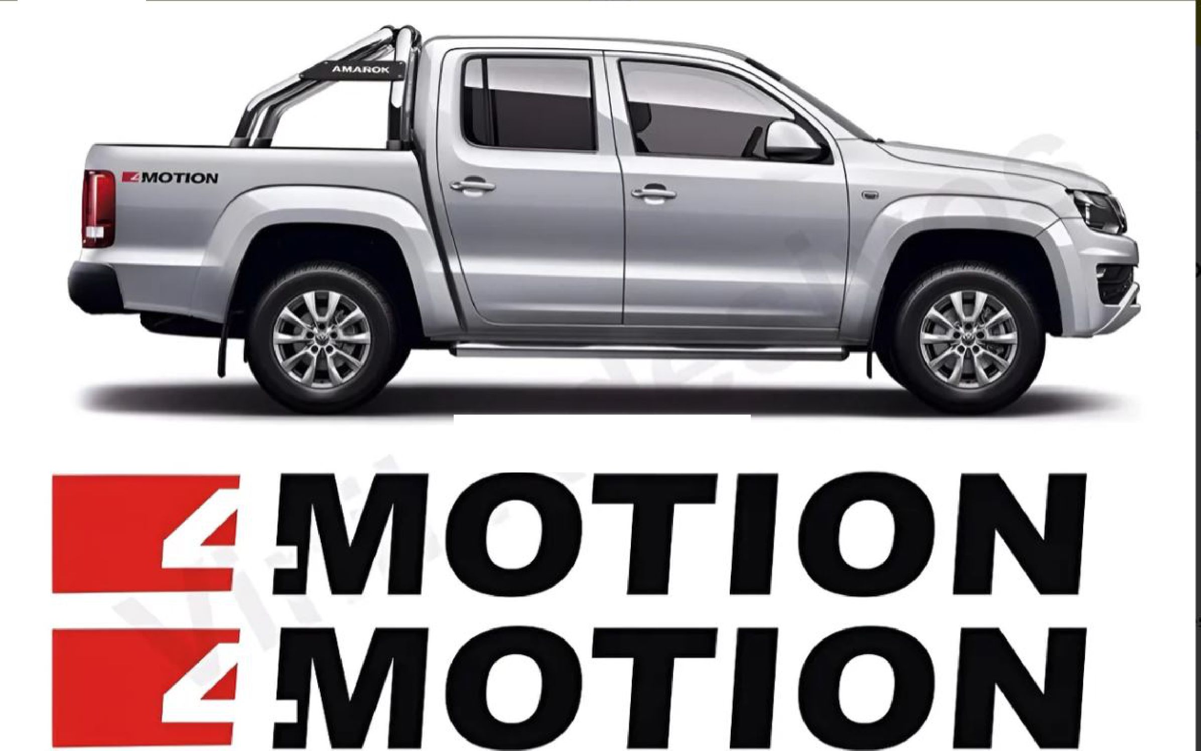 Volkswagen 4 Moti̇on Sti̇cker 2 Adet 00600 15X2 Cm