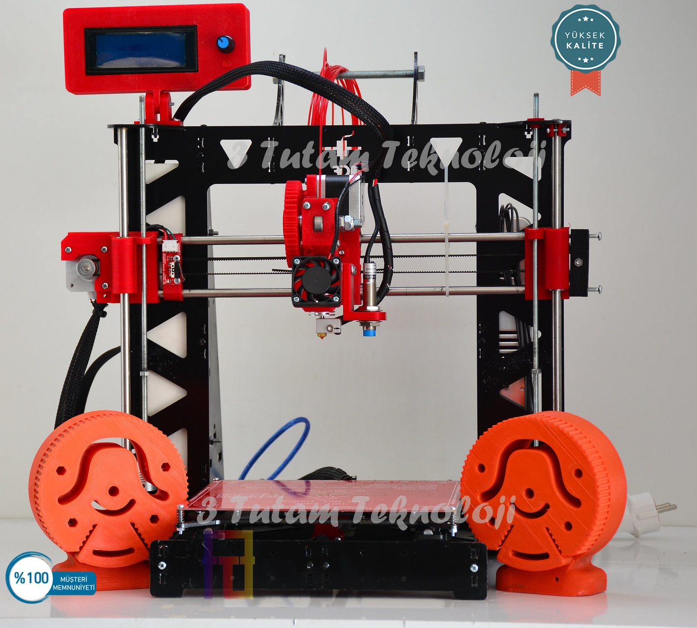 3Boyutlu Yazıcı Prusa I3 Modeli̇ Kırmızı Full Paket