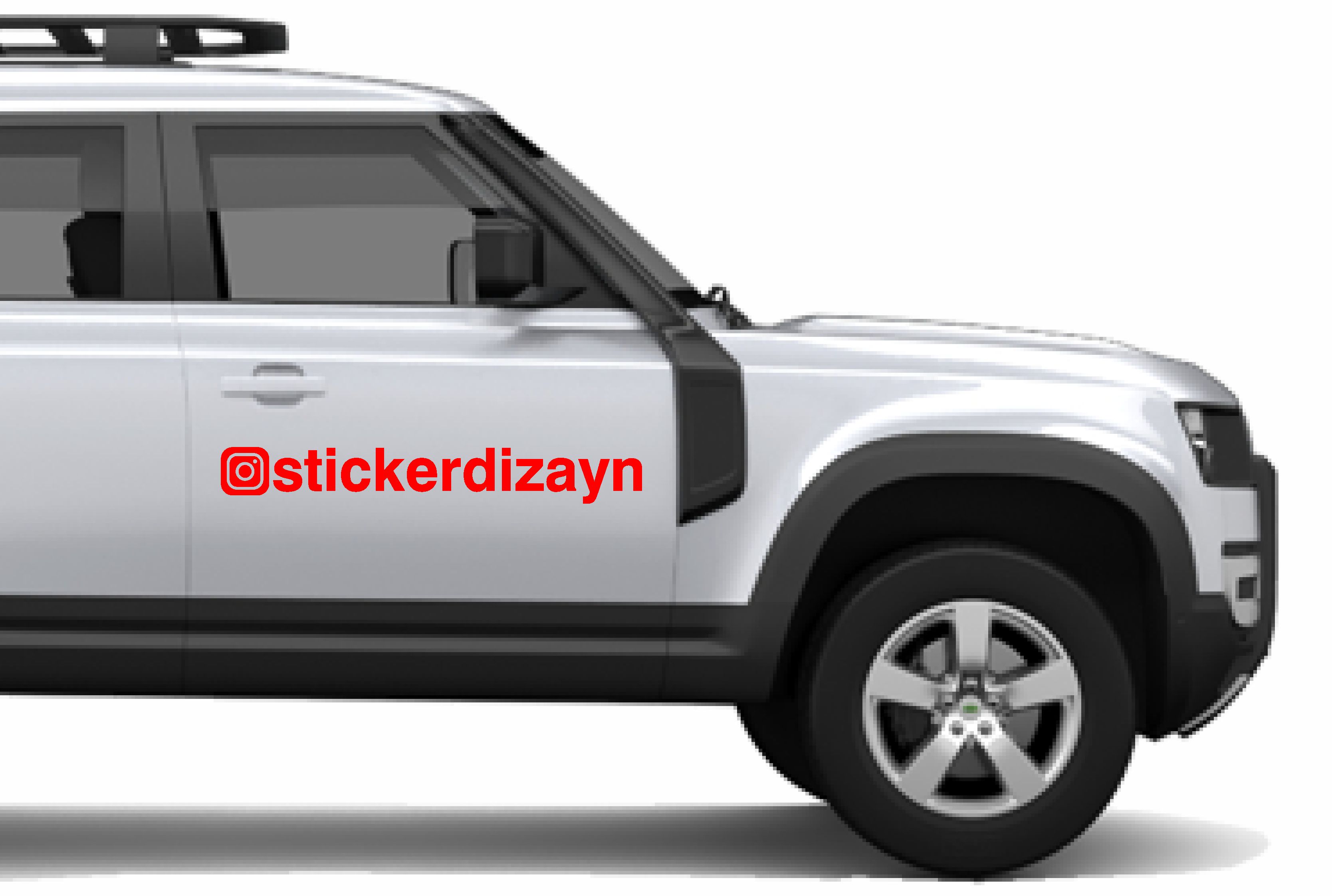 Ki̇şi̇ye Özel Instagram Sti̇cker Araba Oto Motosi̇klet Karavan Sti̇cker Eti̇ket 00062 50 Cm 