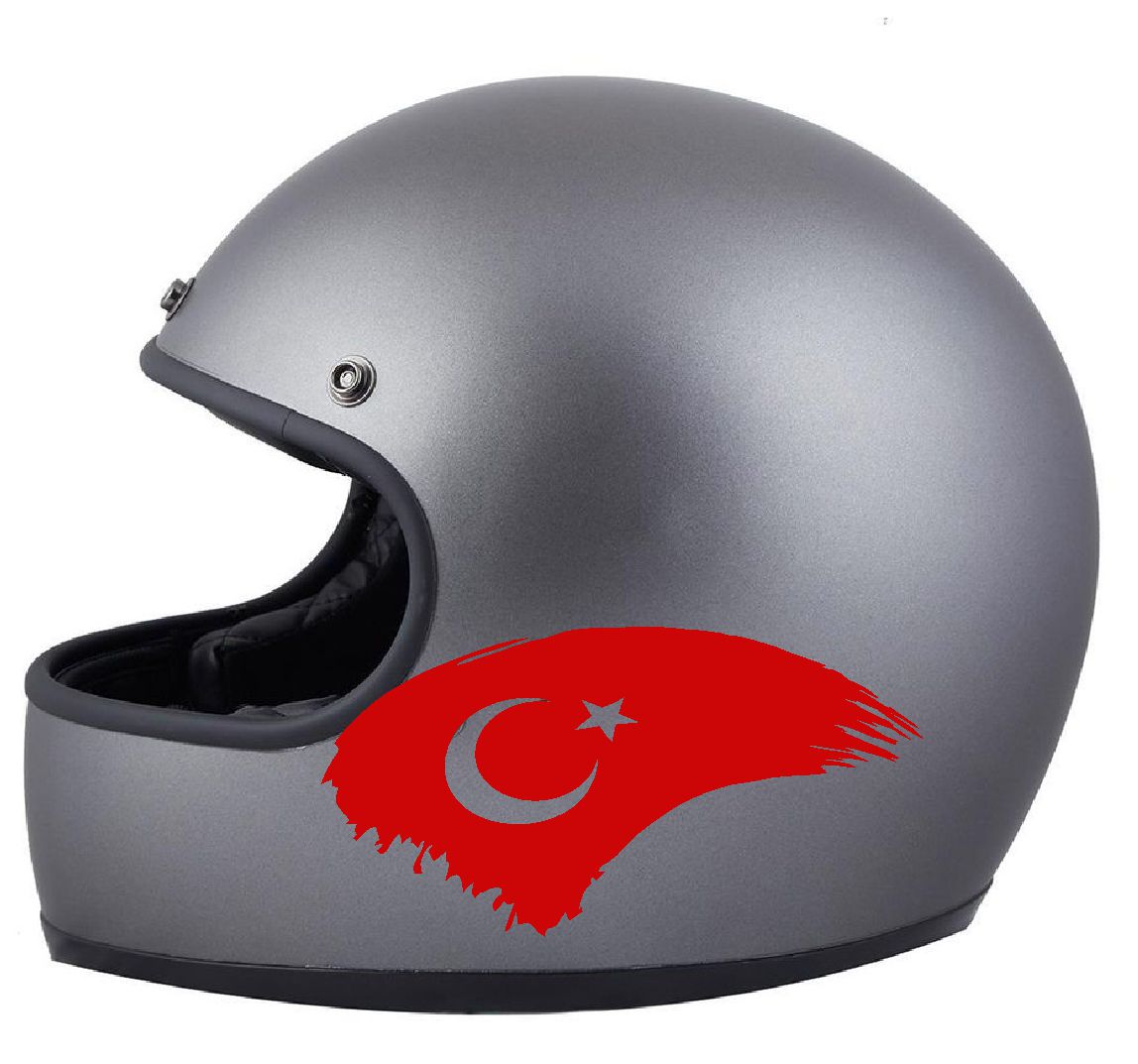 Türk Bayrağı Sti̇cker, Ay Yıldız, Türki̇ye, Araba Oto Motosi̇klet Karavan Sti̇cker 00786 30X15 Cm 