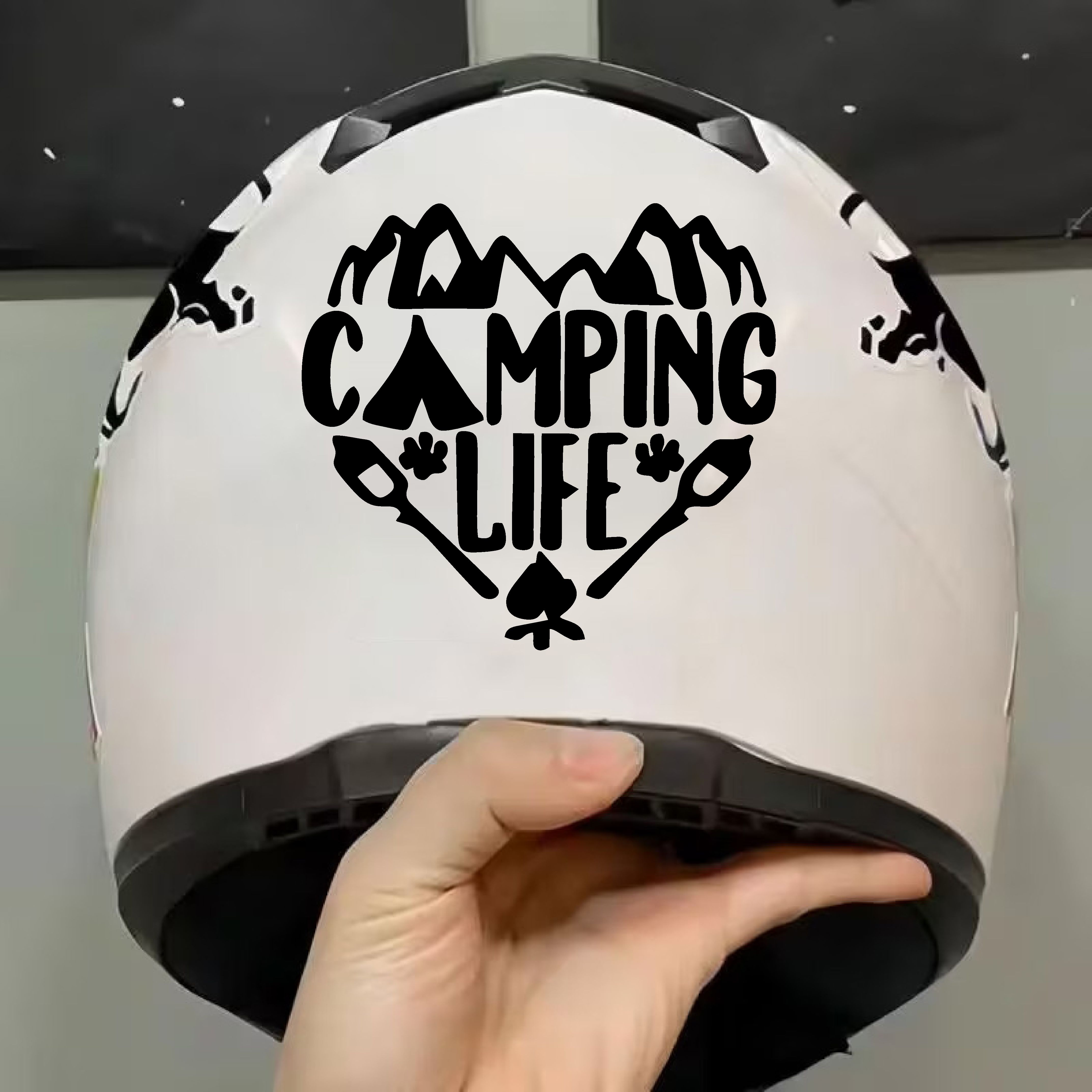Kamp Sti̇cker - Campi̇ng Li̇fe Camp Sti̇cker - Araba Oto Motosi̇klet Karavan Cam Sti̇cker - 00129 12X11 Cm 