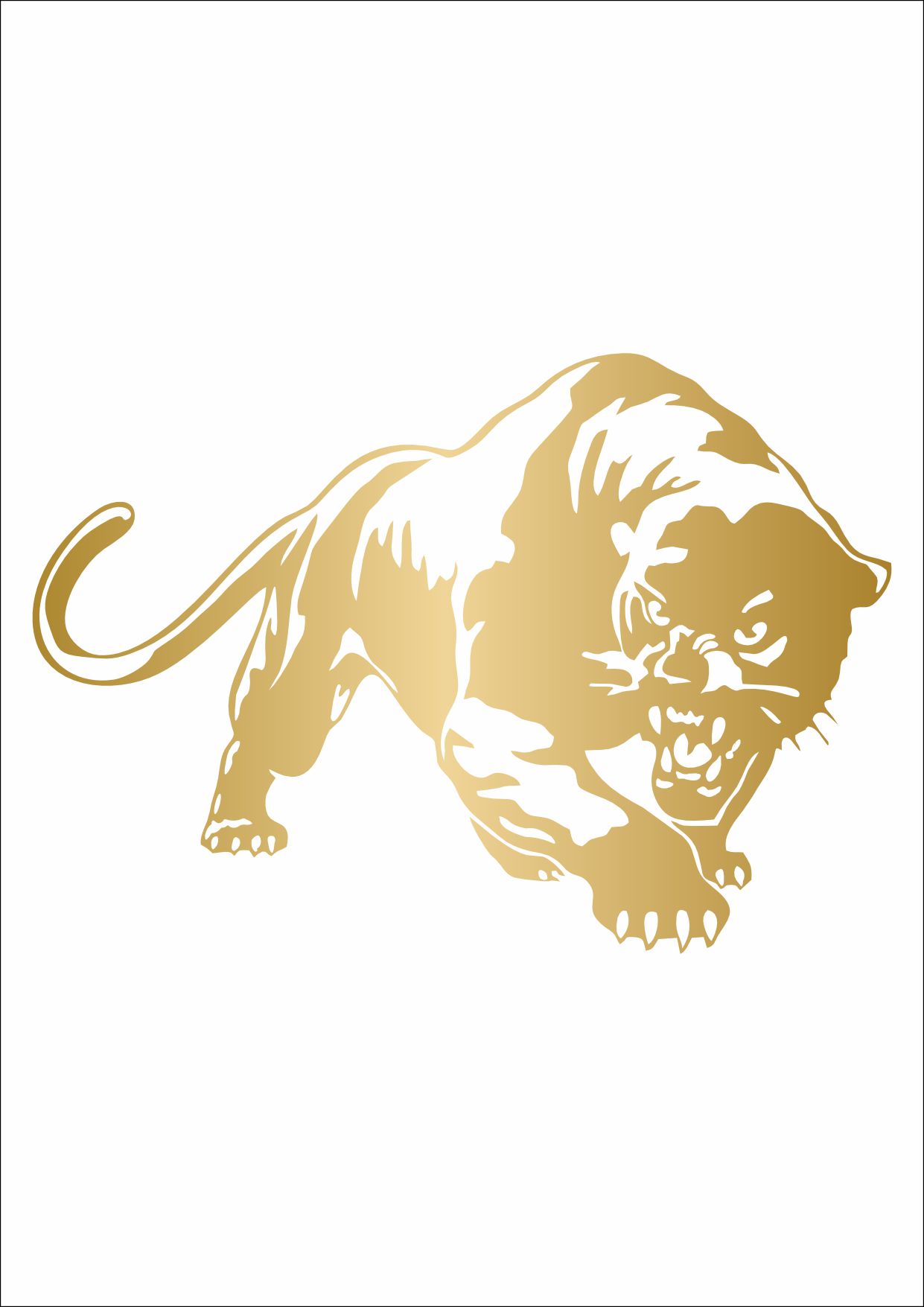 Vahşi̇ Puma Kaplan Panter Sti̇cker, Araba Oto Motosi̇klet Karavan Sti̇cker 02519 15X11 Cm 