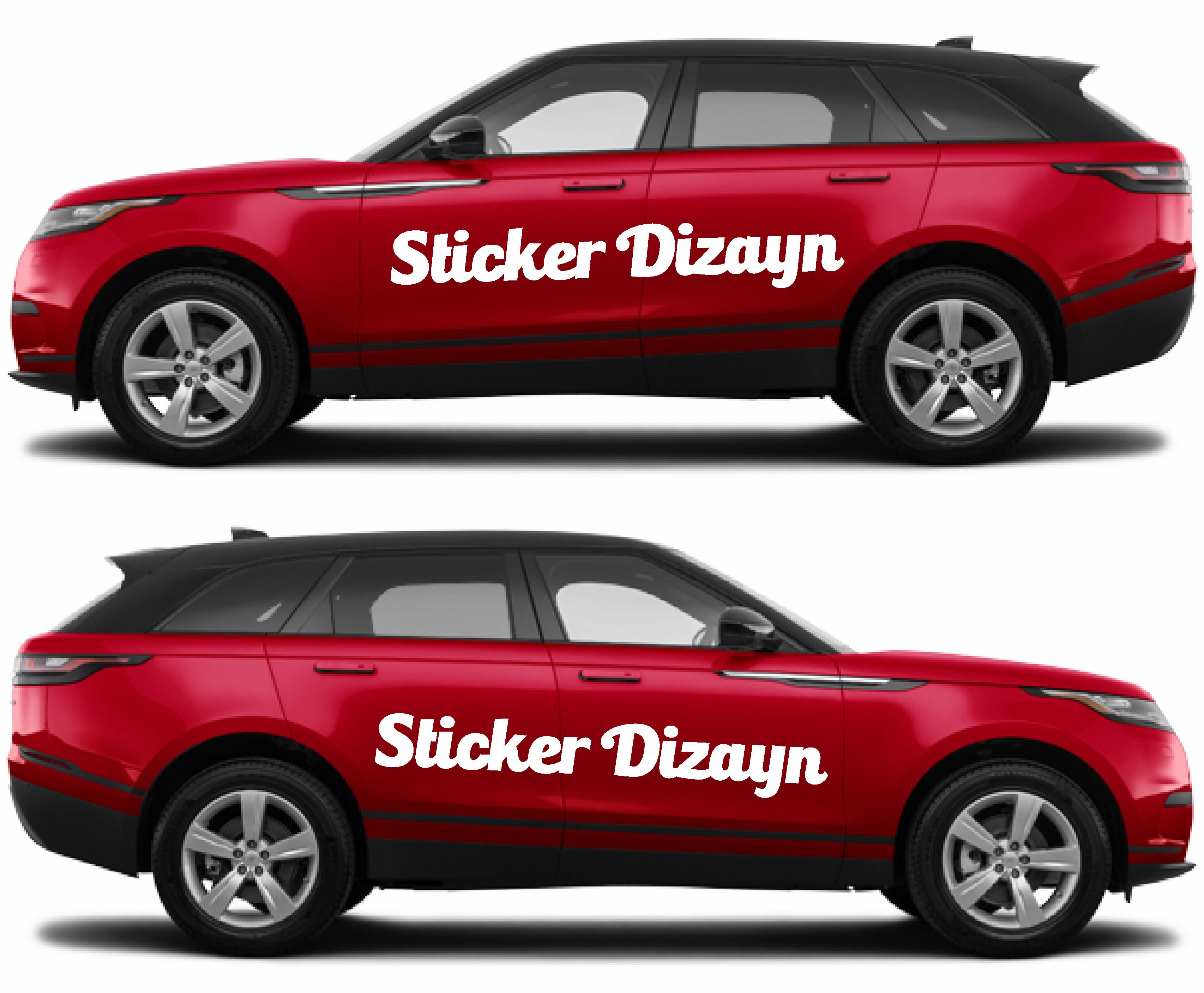 Ki̇şi̇ye Özel Yazı - 2 Adet Isi̇m Soyi̇si̇m Yazı - Araba - Oto - Araç -Motosi̇klet - Karavan Sti̇cker Eti̇ket 02515 50 Cm 