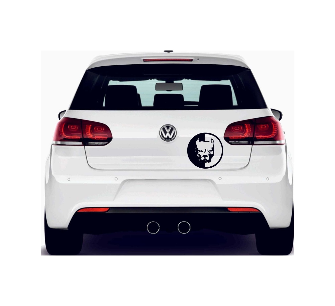 Pi̇tbull Köpek Sti̇cker 00998 18X17,5-Kırmızı