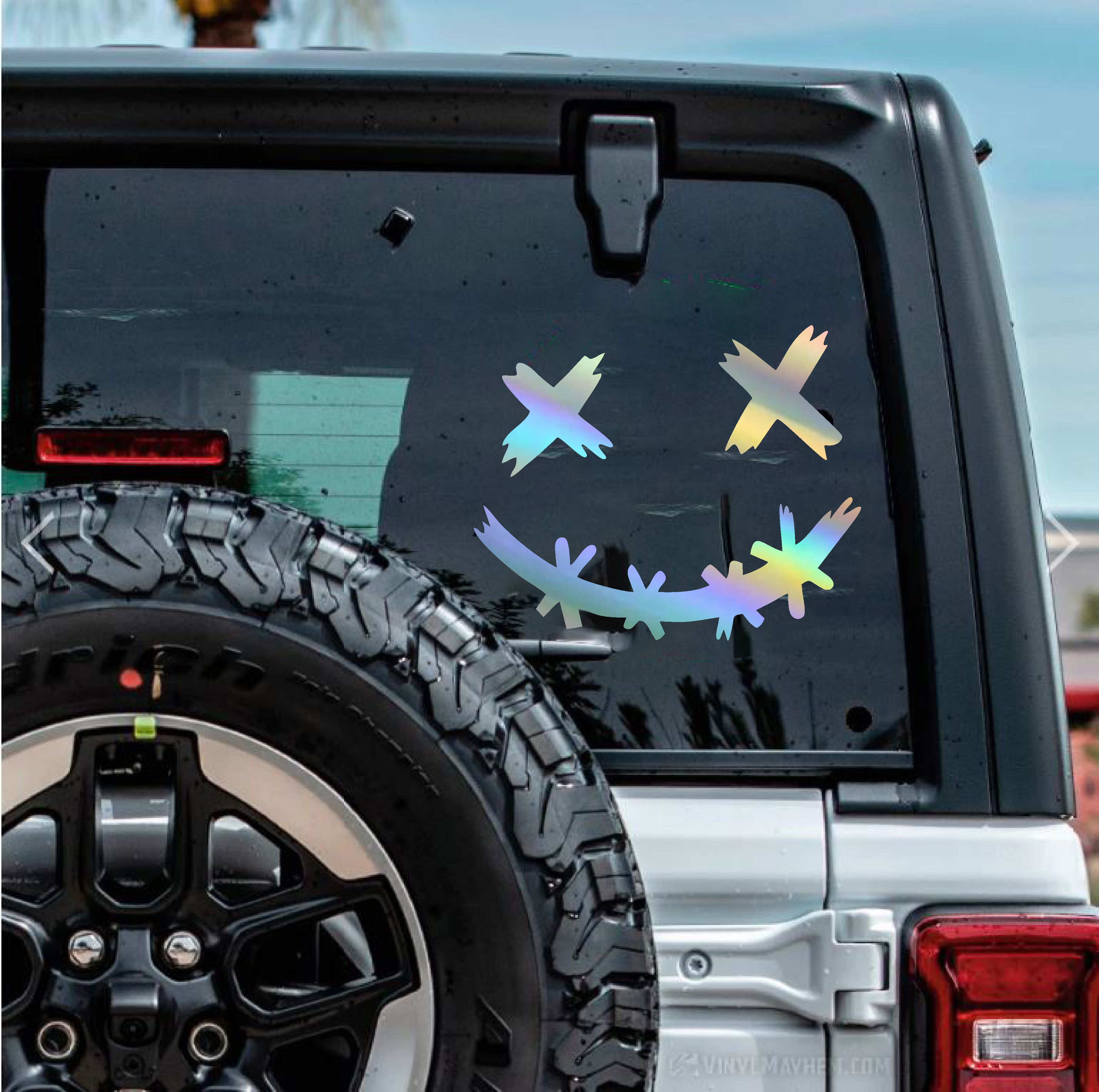 Gülen Surat Sti̇cker - Joker Gotham Batman Sti̇cker - Araba Oto Motosi̇klet Karavan Cam Sti̇cker - 00142 10X8 Cm 