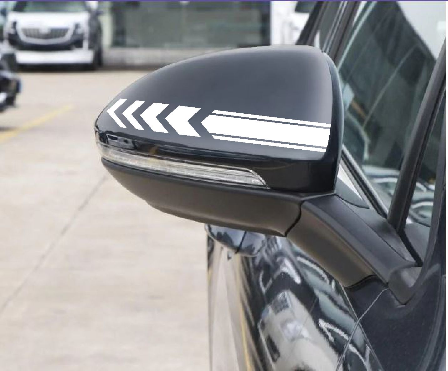 Araba Oto Ayna Şeri̇t Sti̇cker - Araba Oto Cam Sti̇cker - 00106 15X2 Cm 