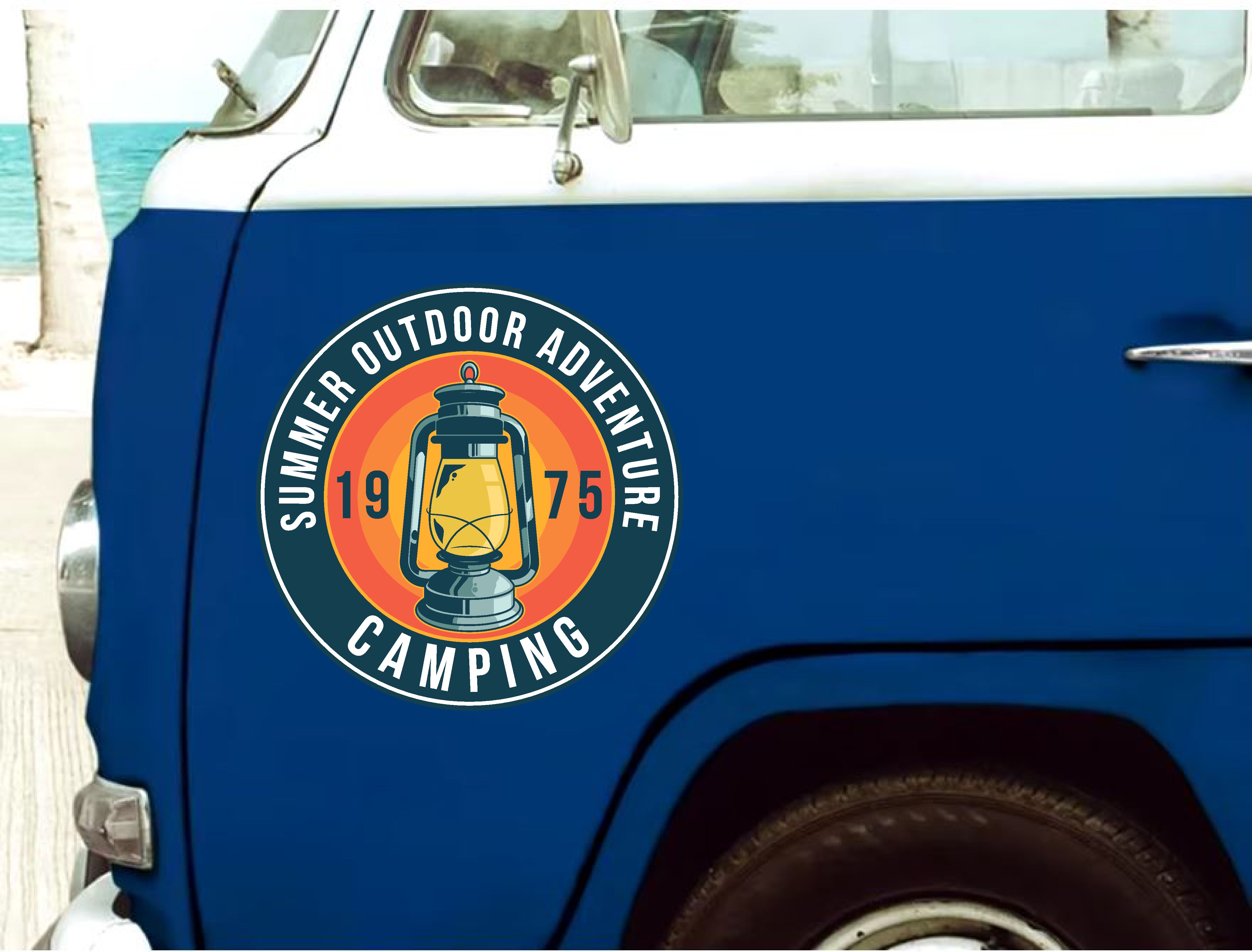 Kamp Sti̇cker, Kampçı Campi̇ng Adventure Off Road Sti̇cker, Araba Oto Pi̇ckup Karavan Sti̇cker 02023 10X10 Cm 