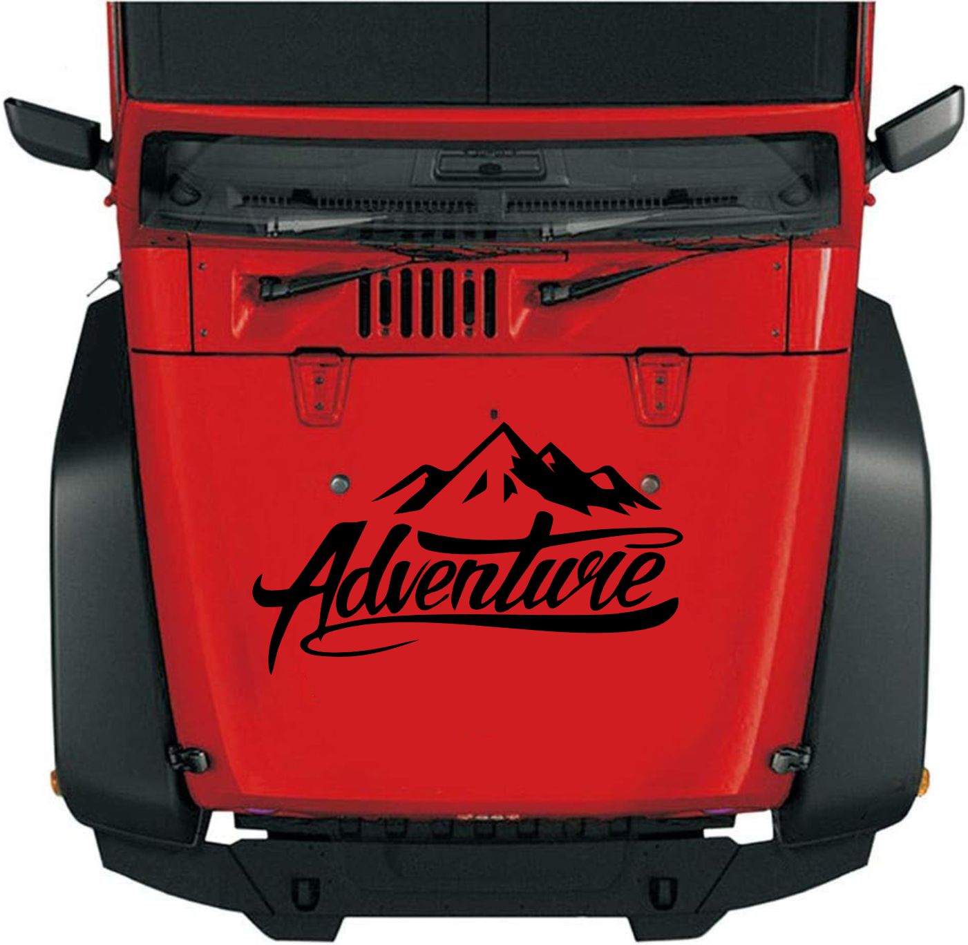 Adventure Dağ Kamp Karavan Offroad 4X4 Sti̇cker Araba Oto Motosi̇klet Karavan Sti̇cker 00007 50X29 Cm 