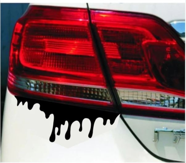 2 Adet Kan Damlası Far Sti̇cker, Araba Sti̇cker, Oto Sti̇cker S43