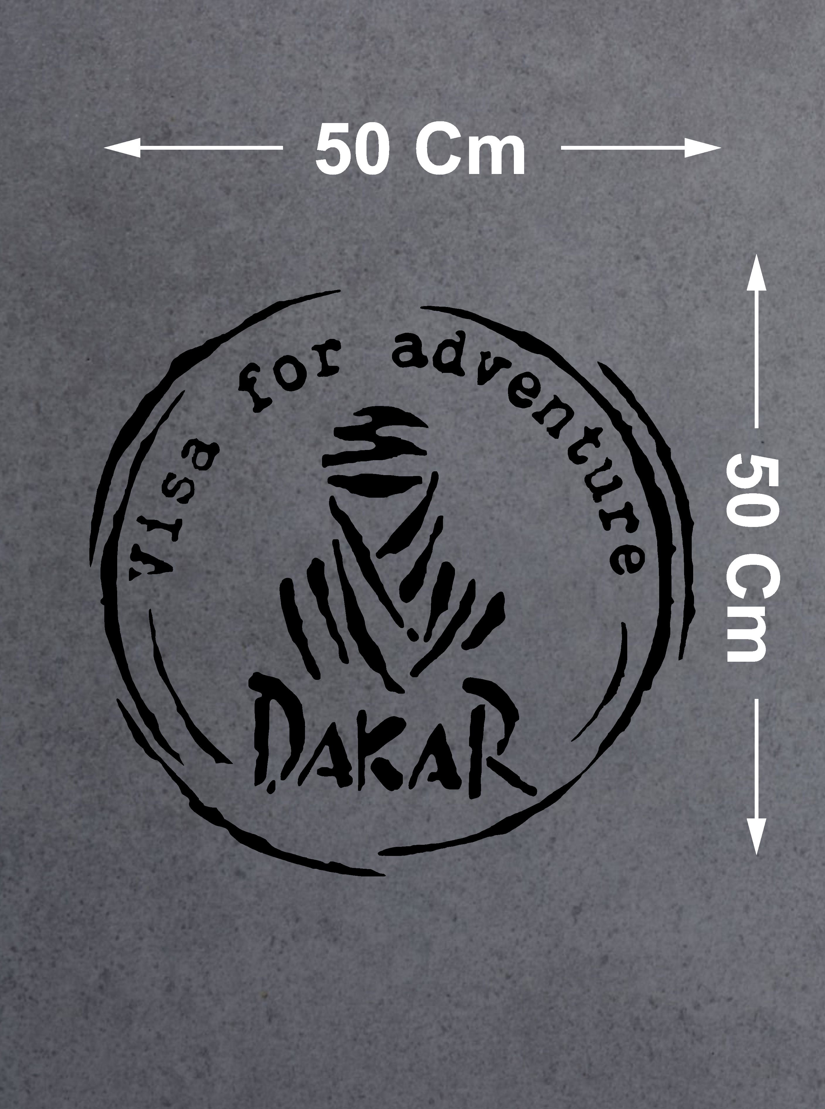 Dakar Adventure Sti̇cker - 4X4 Off Road Kamp Adventure Sti̇cker - Araba Oto Motosi̇klet Karavan Cam Sti̇cker - 00079 15X15 Cm 