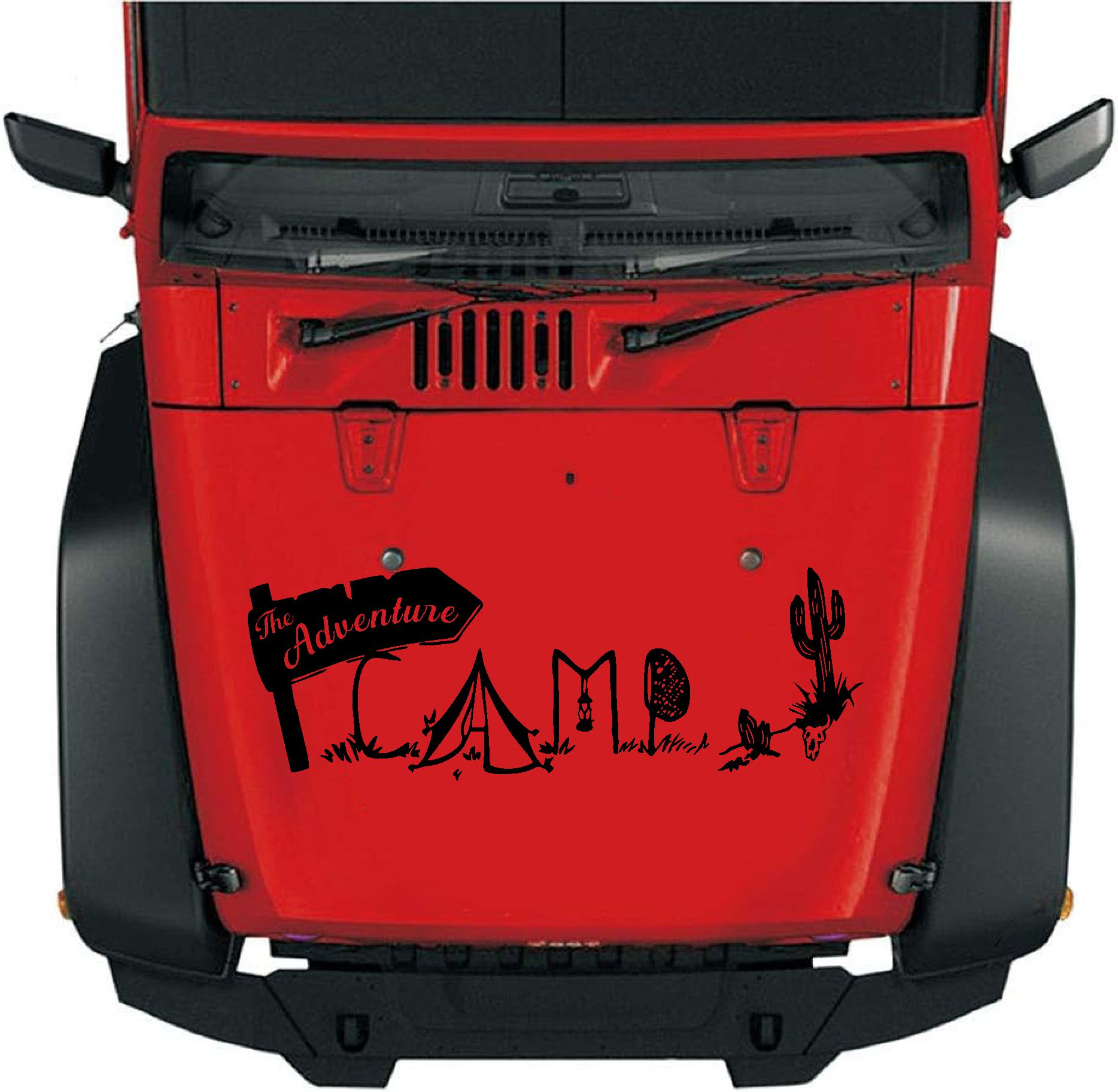 Kamp Adventure Sti̇cker - Araba Oto Motosi̇klet Pi̇ckup Karavan Sti̇cker - 00127 40 Cm 