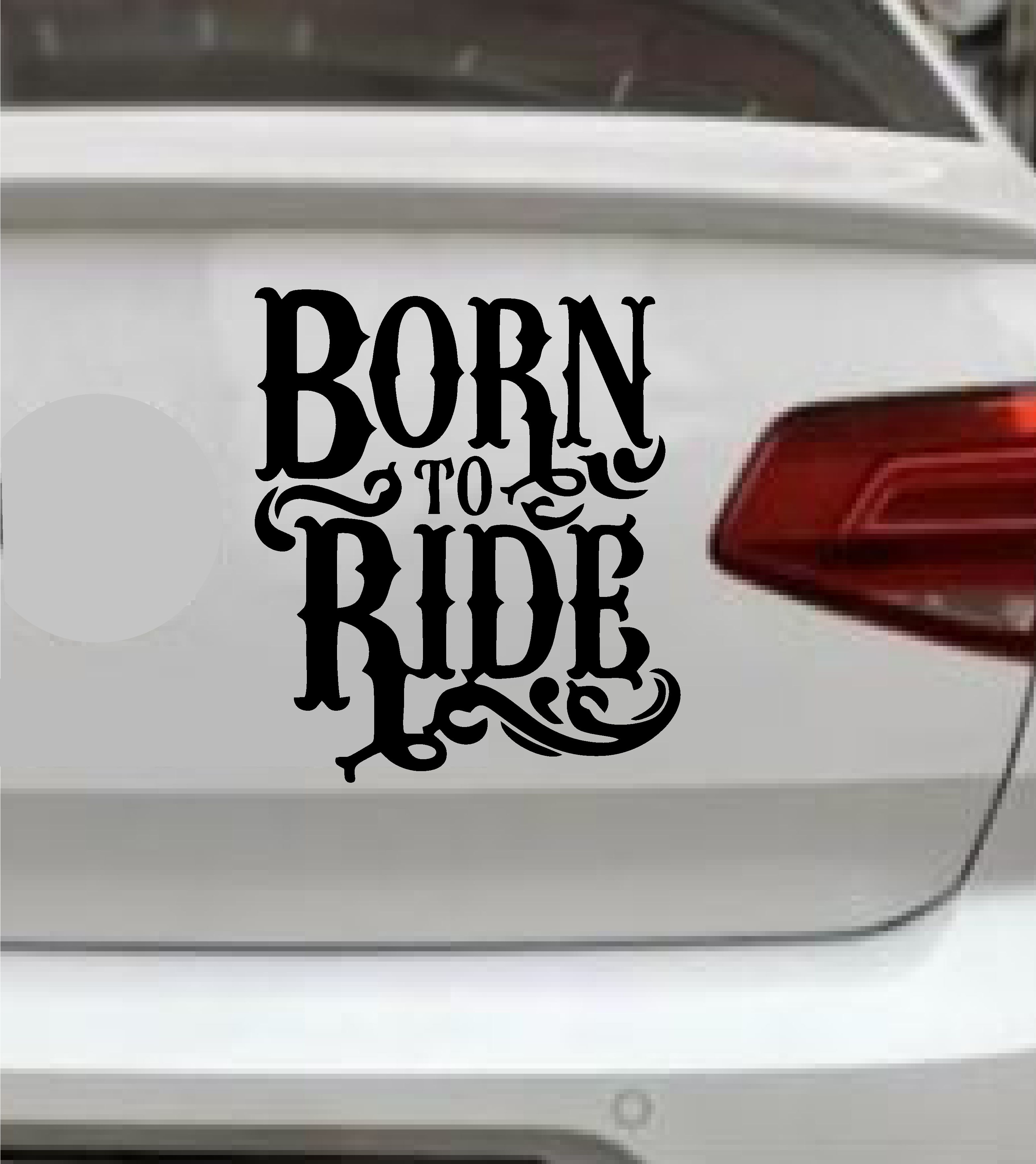 Born To Ri̇de Sti̇cker - Bi̇nmek İçi̇n Doğmuş Sti̇cker - Araba Oto Motosi̇klet Cam Sti̇cker - 00066 12X10 Cm 