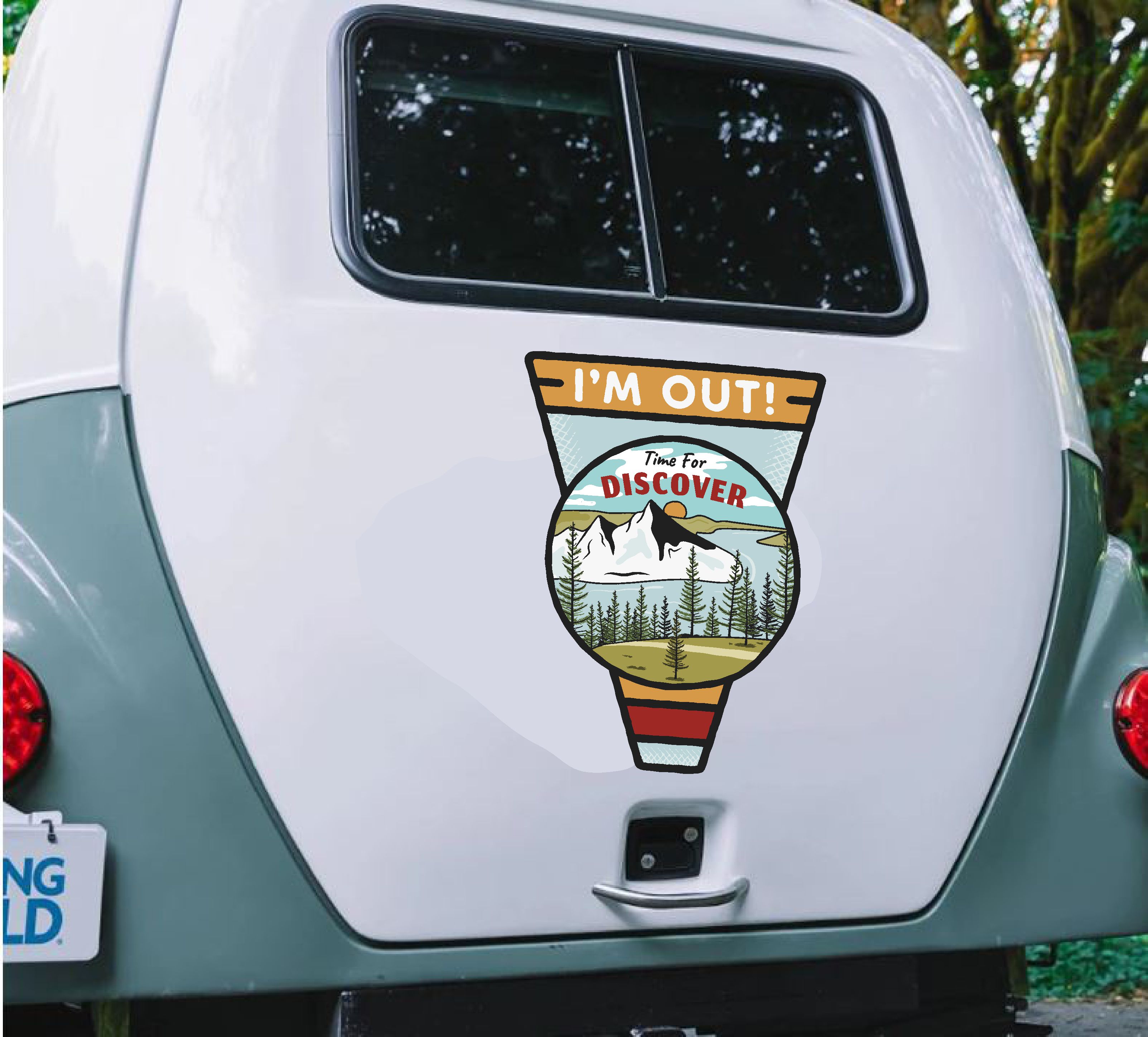 Kamp, Off Road, 4X4, Doğa, Manzara, Adventure Sti̇cker, Araba Oto Motosi̇klet Karavan Pi̇ckup Arazi̇ Suv 02179 10X7 Cm 