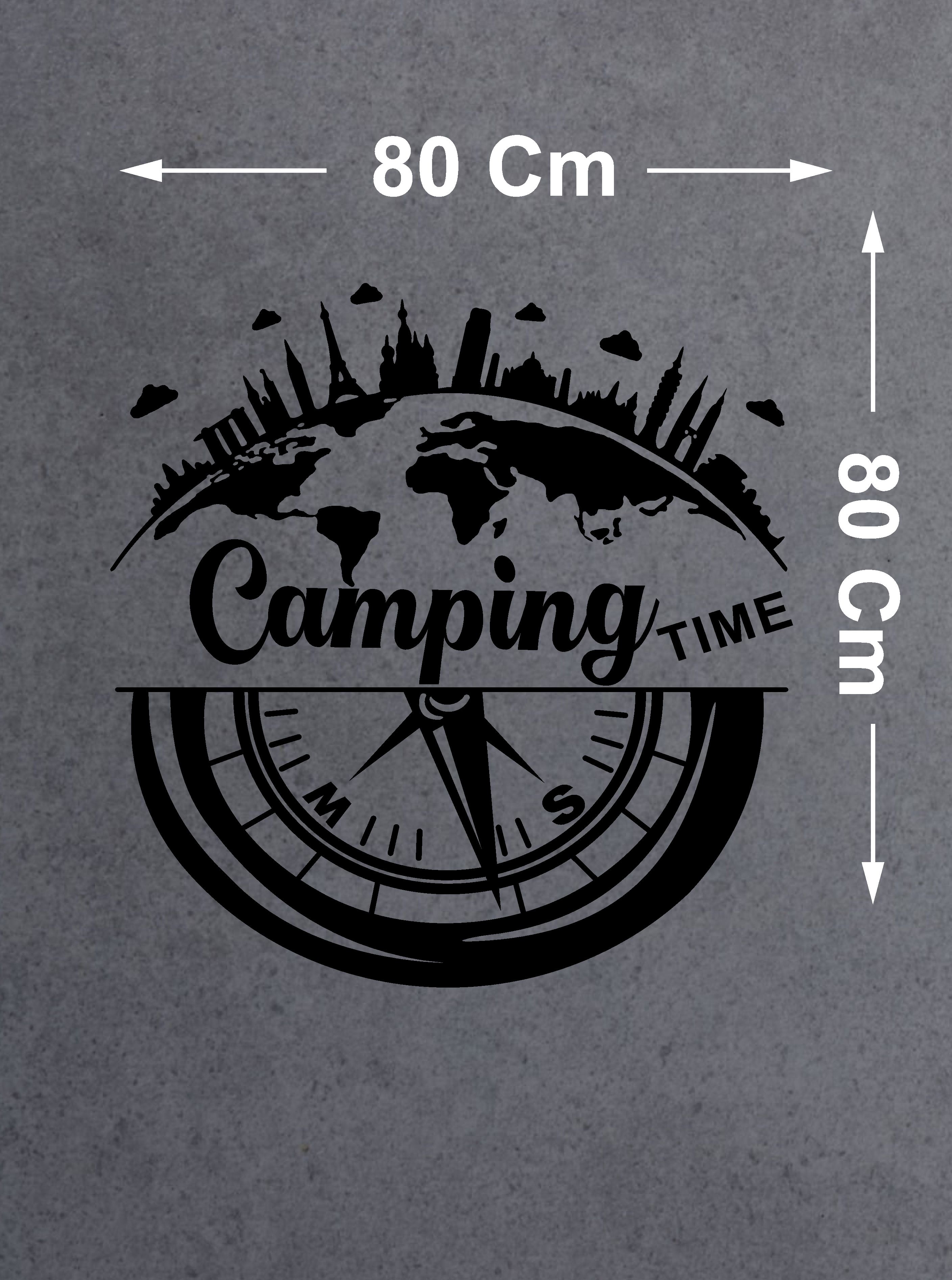 Kamp Sti̇cker, Campi̇ng Ti̇me,Off Road -4X4-Adventure Sti̇cker, Araba Oto Pi̇ckup Sti̇cker 02517 40X40 Cm 