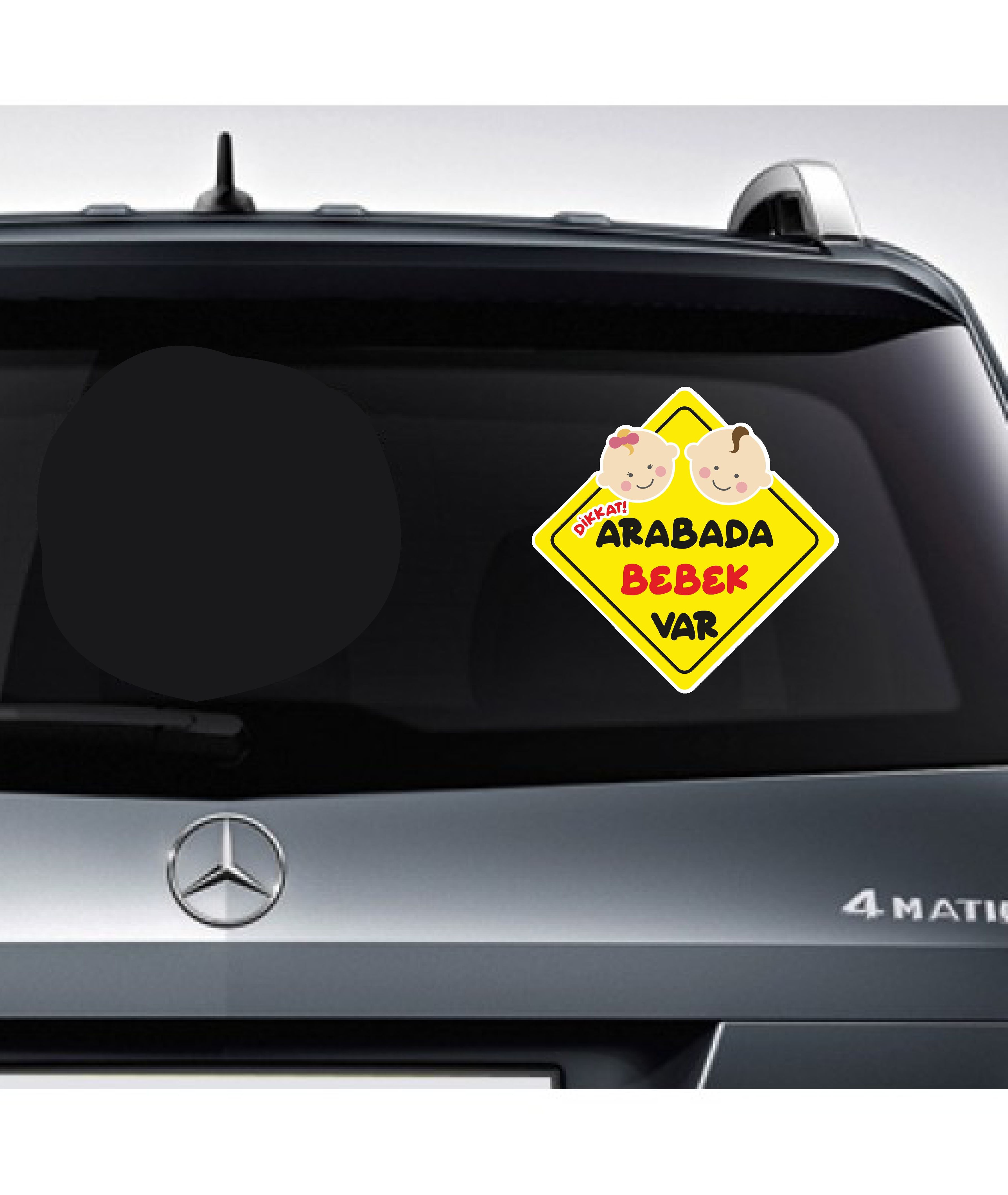 Arabada Bebk Var Sti̇cker, Araba Oto Motosi̇klet Sti̇cker 02501 15X15 Cm 