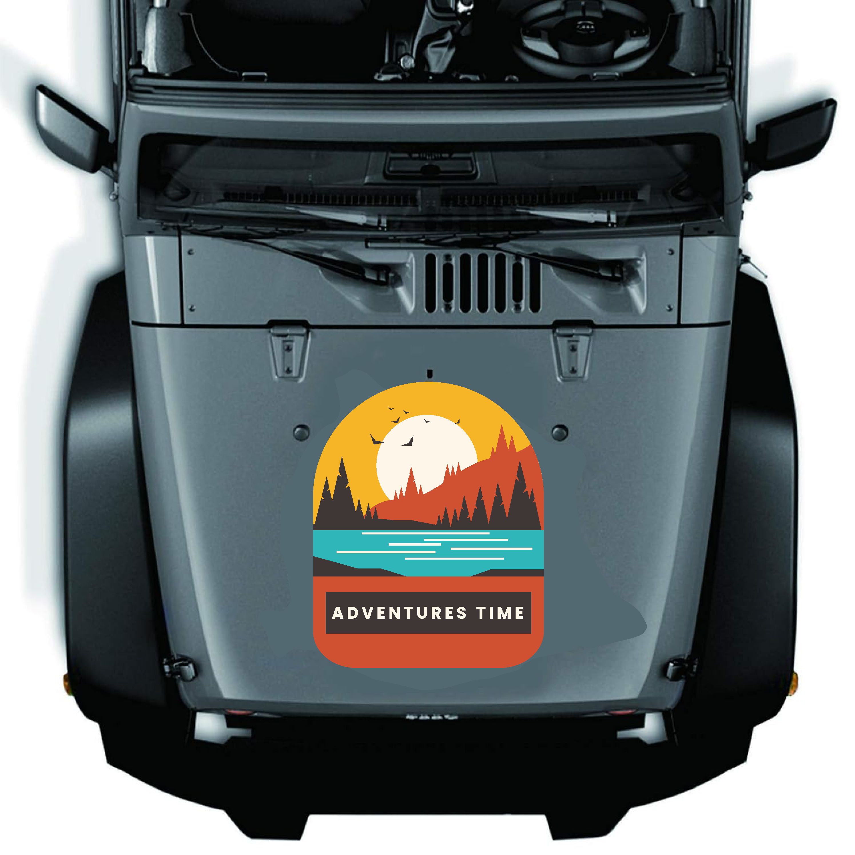 Kamp Ve Macera Sti̇cker - 4X4 Off Road Adventure Sti̇cker - Araba Oto Motosi̇klet Karavan Camsti̇cker - 00115 10X8 Cm 