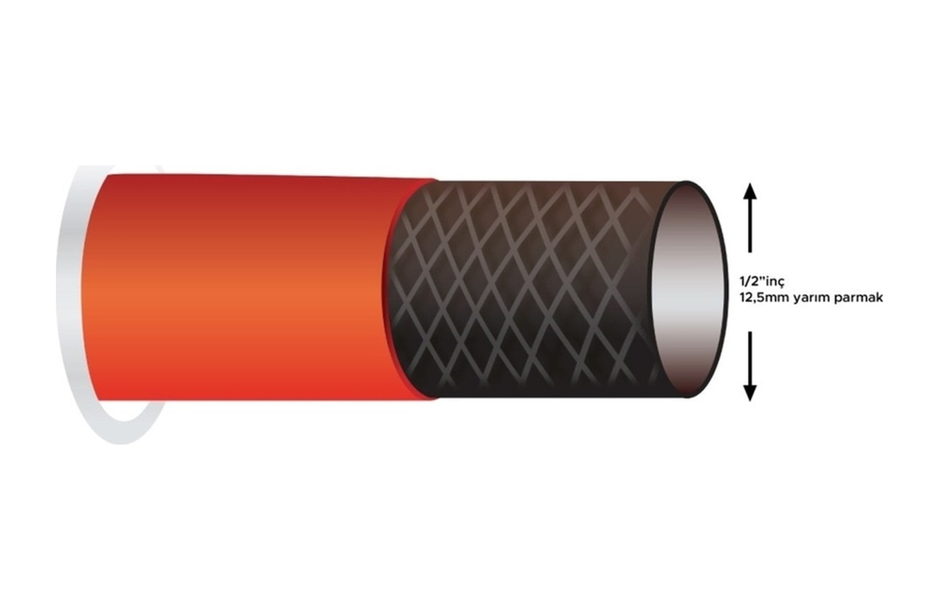 30 Metre Örgülü Tarla Sulama Hortumu 