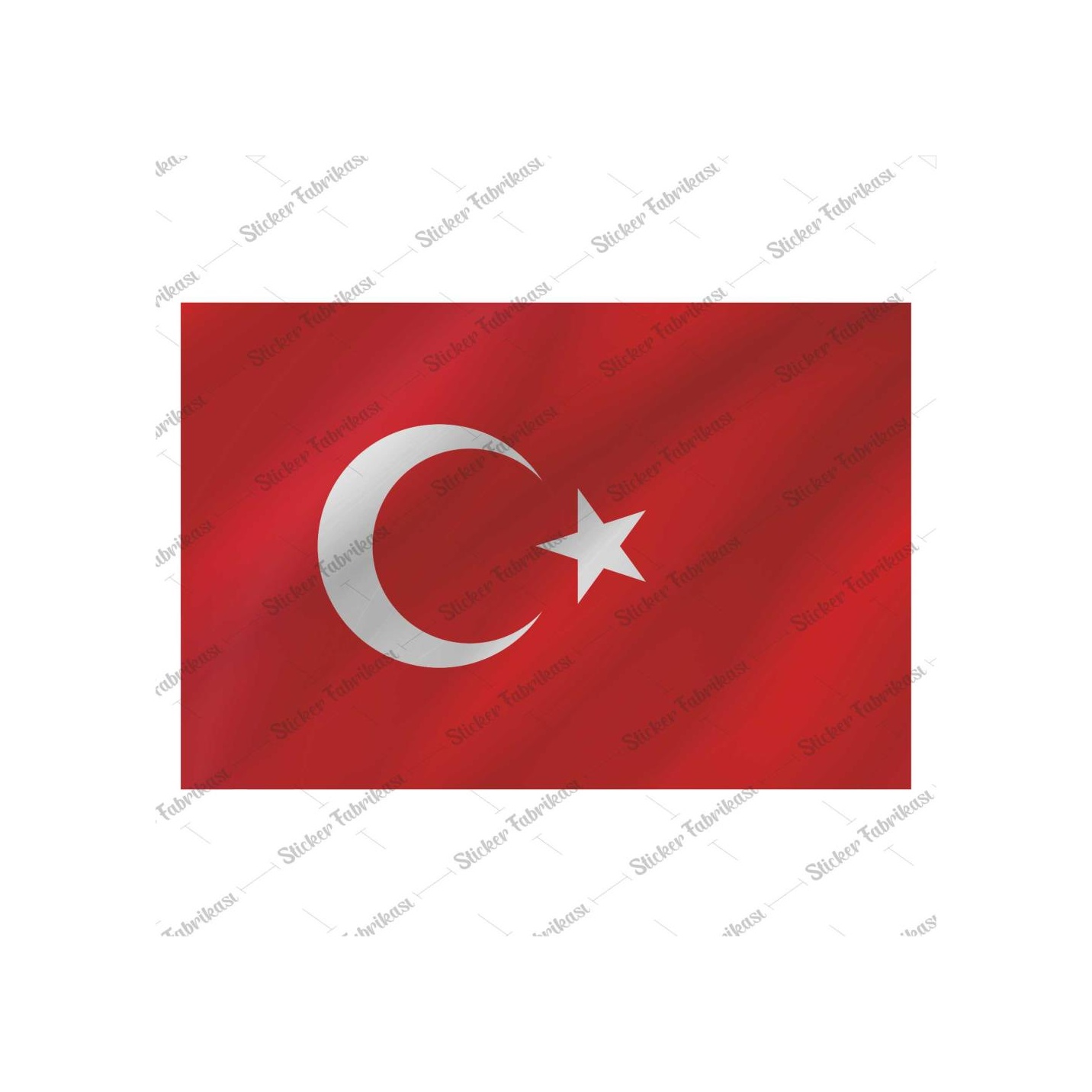 Türk Bayrağı Ay Yıldız Türki̇ye Sti̇cker 00969 11X7