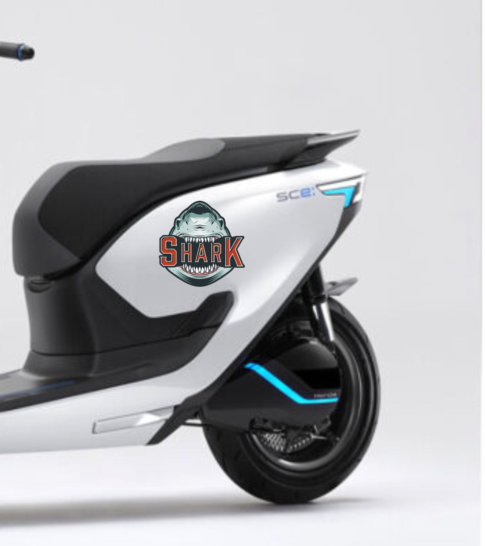 Köpek Balığı Shark Sti̇cker - Araba Oto Motosi̇klet Karavan Cam Sti̇cker - 00030 10X10 Cm 