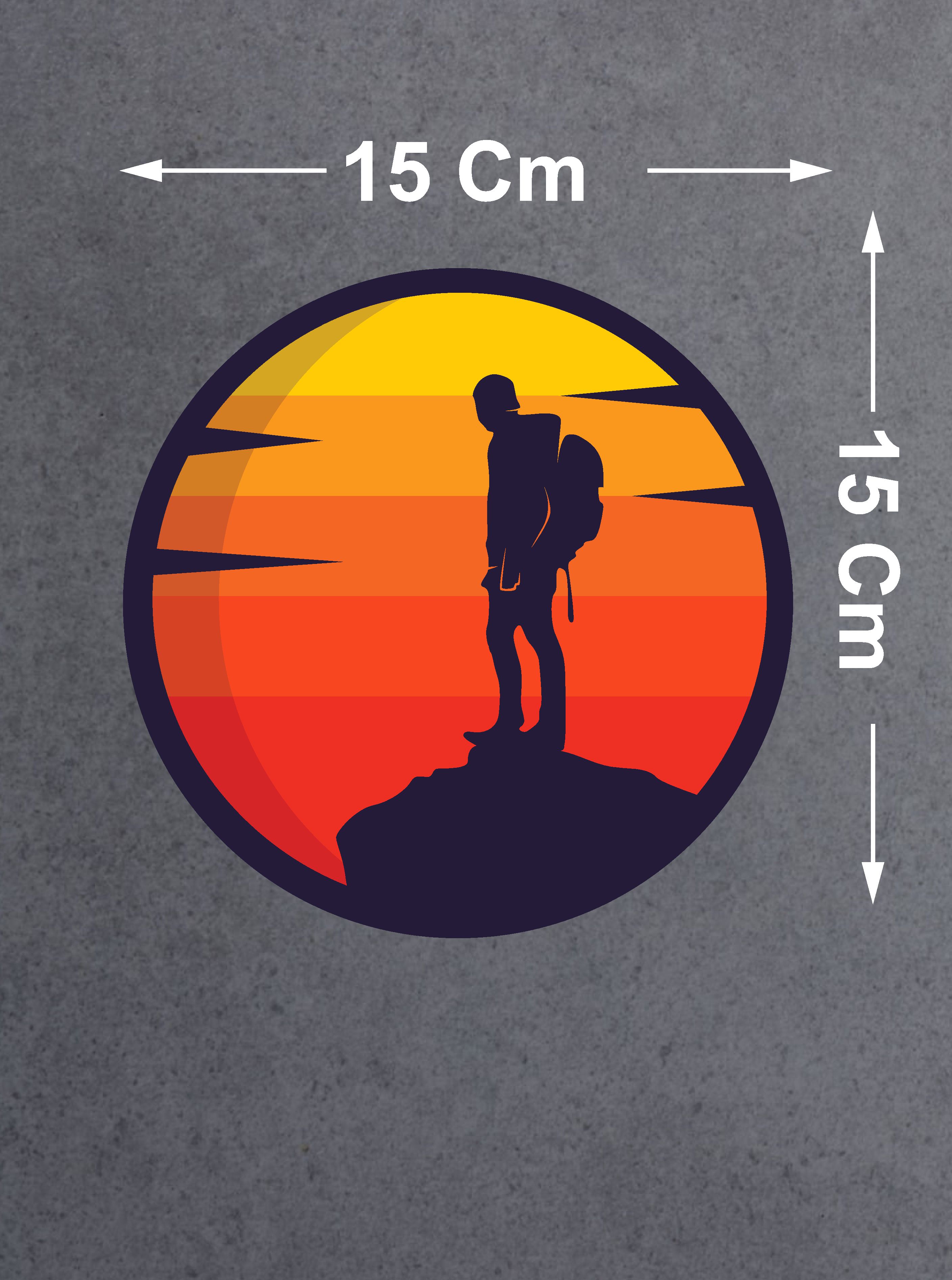 Dağ Dağcı Sti̇cker, Araba Oto Motosi̇klet Karavan Sti̇cker 02132 50X50 Cm 