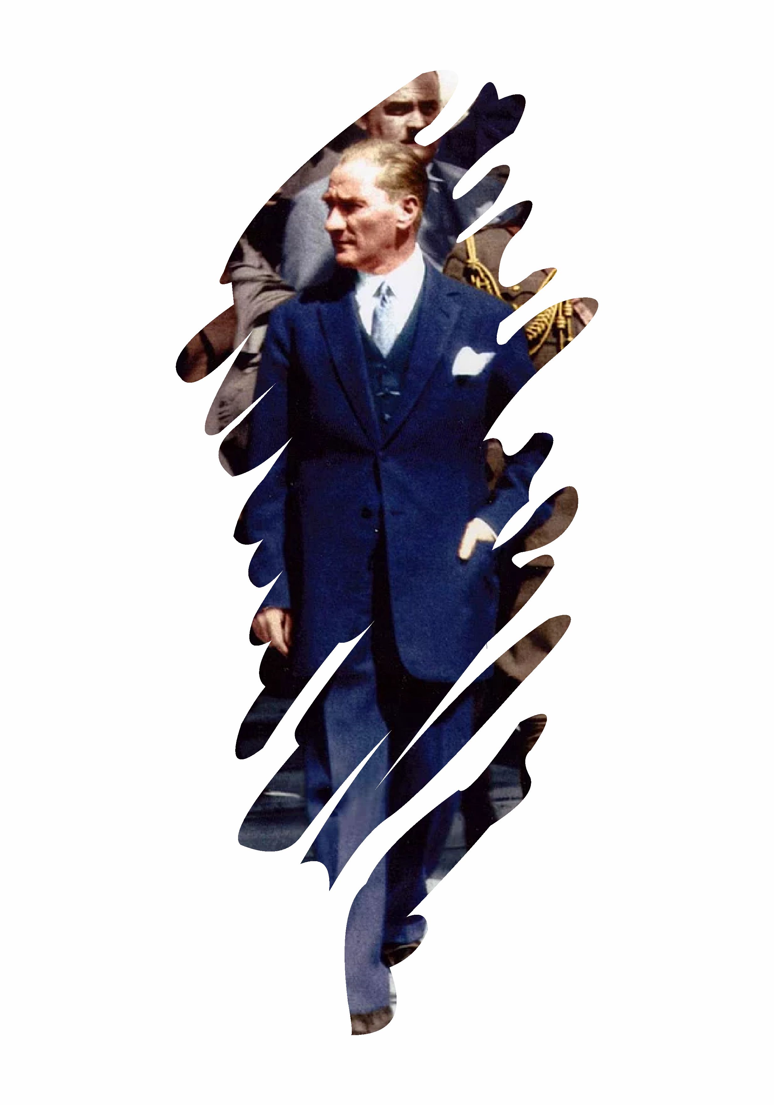 Mustafa Kemal Atatürk - Büyük Türk - Başbuğ - Türki̇ye Sti̇cker Araba Oto Motosi̇klet Karavan Sti̇cker 00322 12X5 Cm 