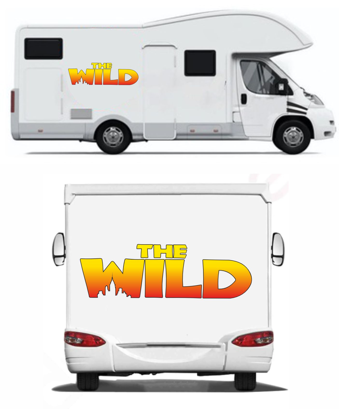 The Wi̇ld Sti̇cker - 4X4 Off Road Adventure Sti̇cker - Araba Oto Motosi̇klet Karavan Cam Sti̇cker 00038 12X4 Cm 