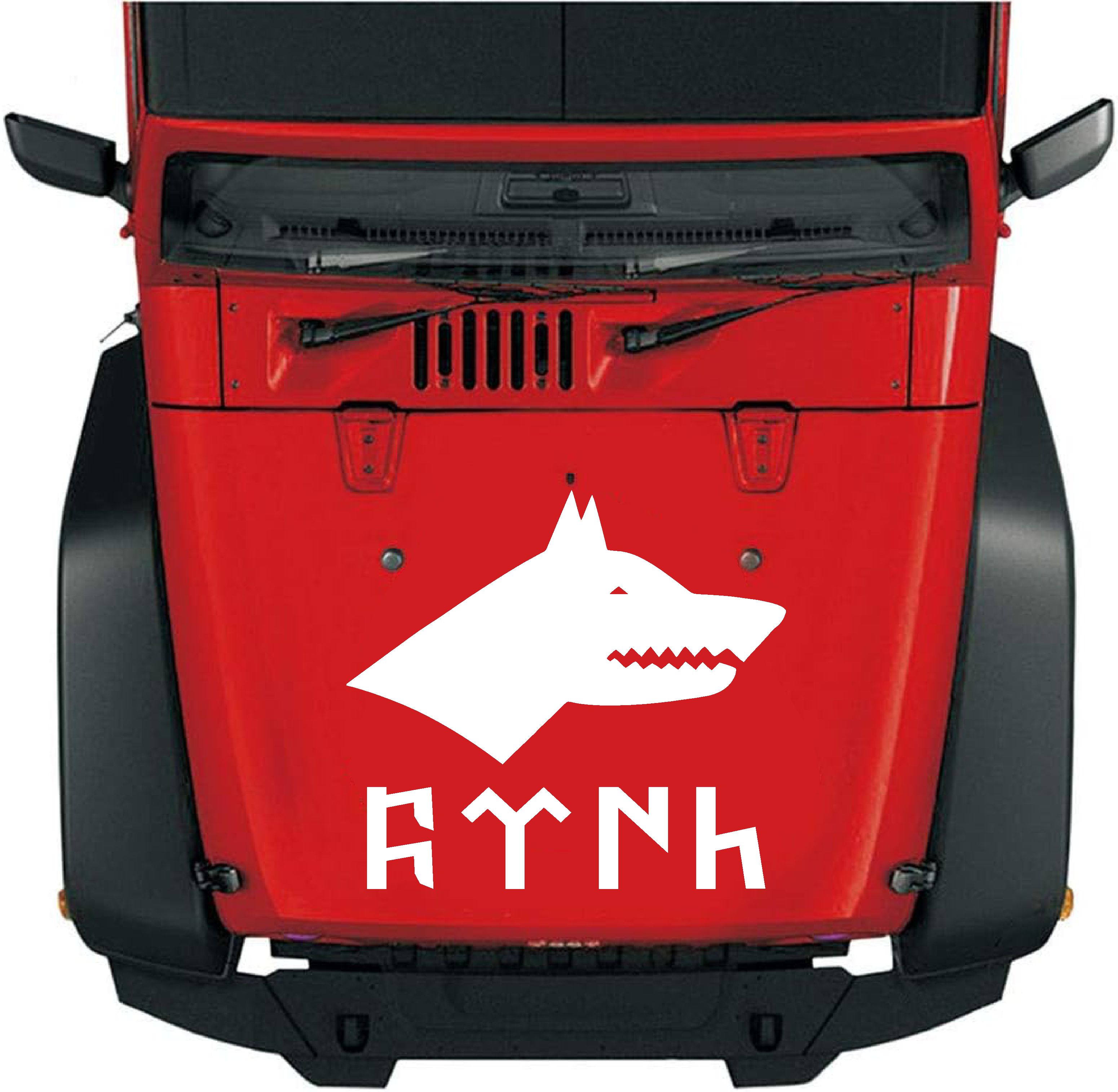Kurt Ve Göktürkçe Türk Sti̇cker - Araba Oto Motosi̇klet Karavan Cam Sti̇cker - 00261 10X9 Cm 
