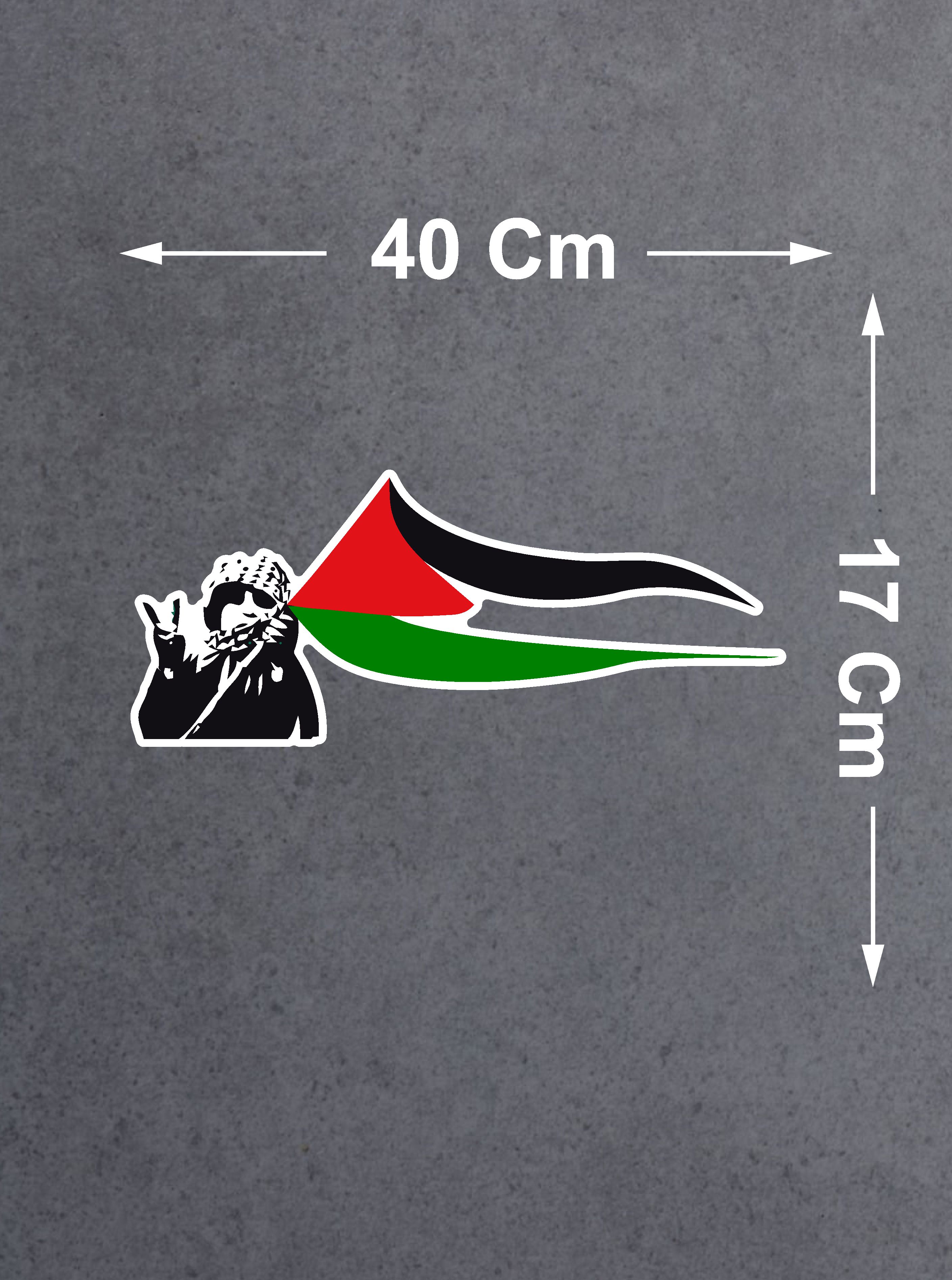 Özgür Fi̇li̇sti̇n Sti̇cker - Free Palesti̇ne - Sti̇cker - Araba Oto Motosi̇klet Karavan Sti̇cker - 02509 50X20 Cm