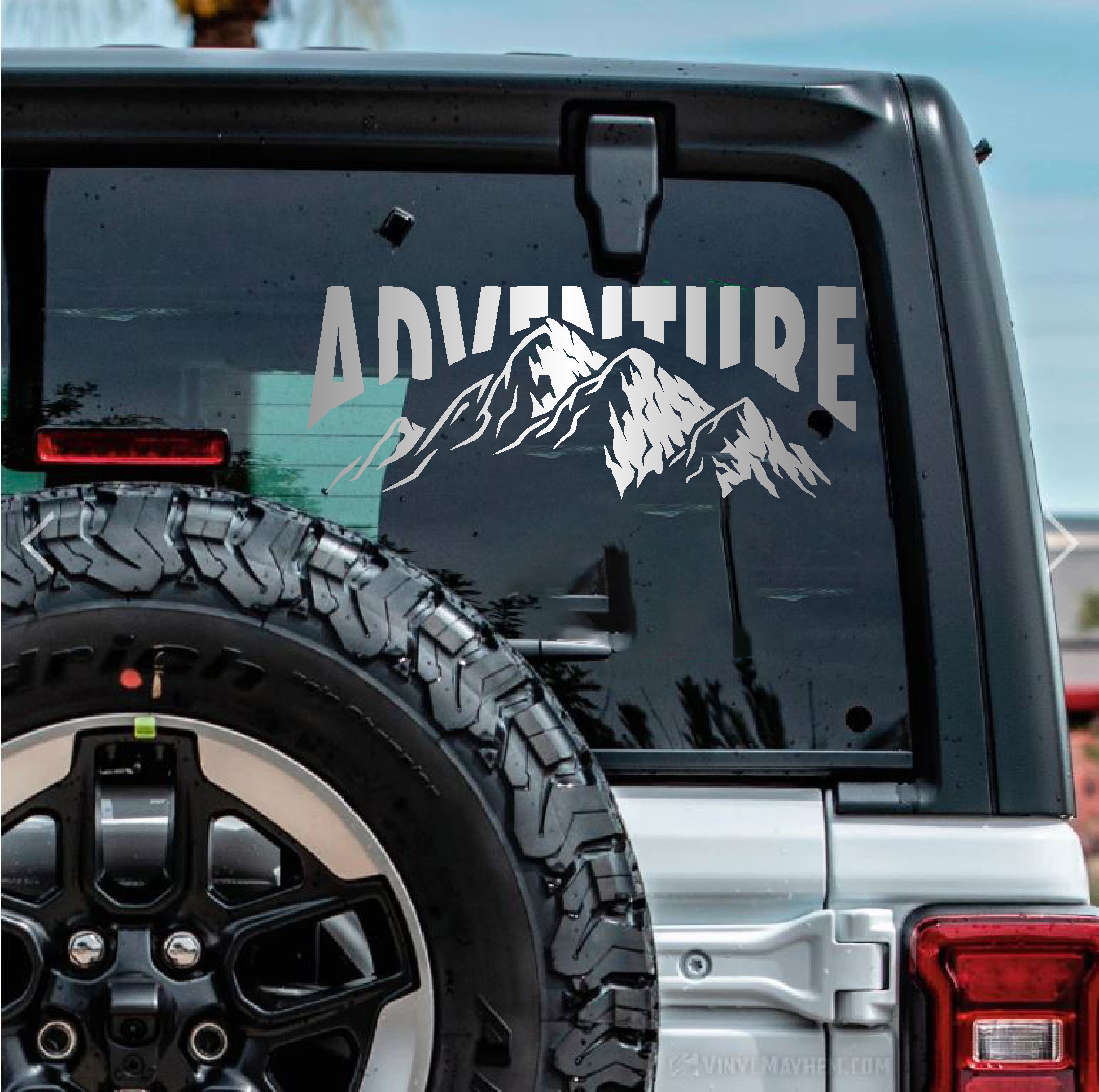 Macera Dağ Adventure Sti̇cker - 4X4 Off Road Avcı Kamp Sti̇cker - 00233 15X6 Cm 