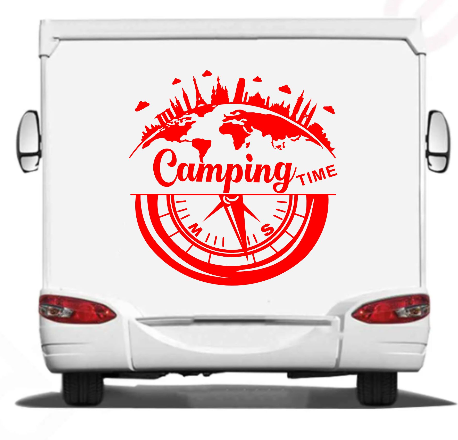 Kamp Sti̇cker, Campi̇ng Ti̇me,Off Road -4X4-Adventure Sti̇cker, Araba Oto Pi̇ckup Sti̇cker 02517 40X40 Cm 