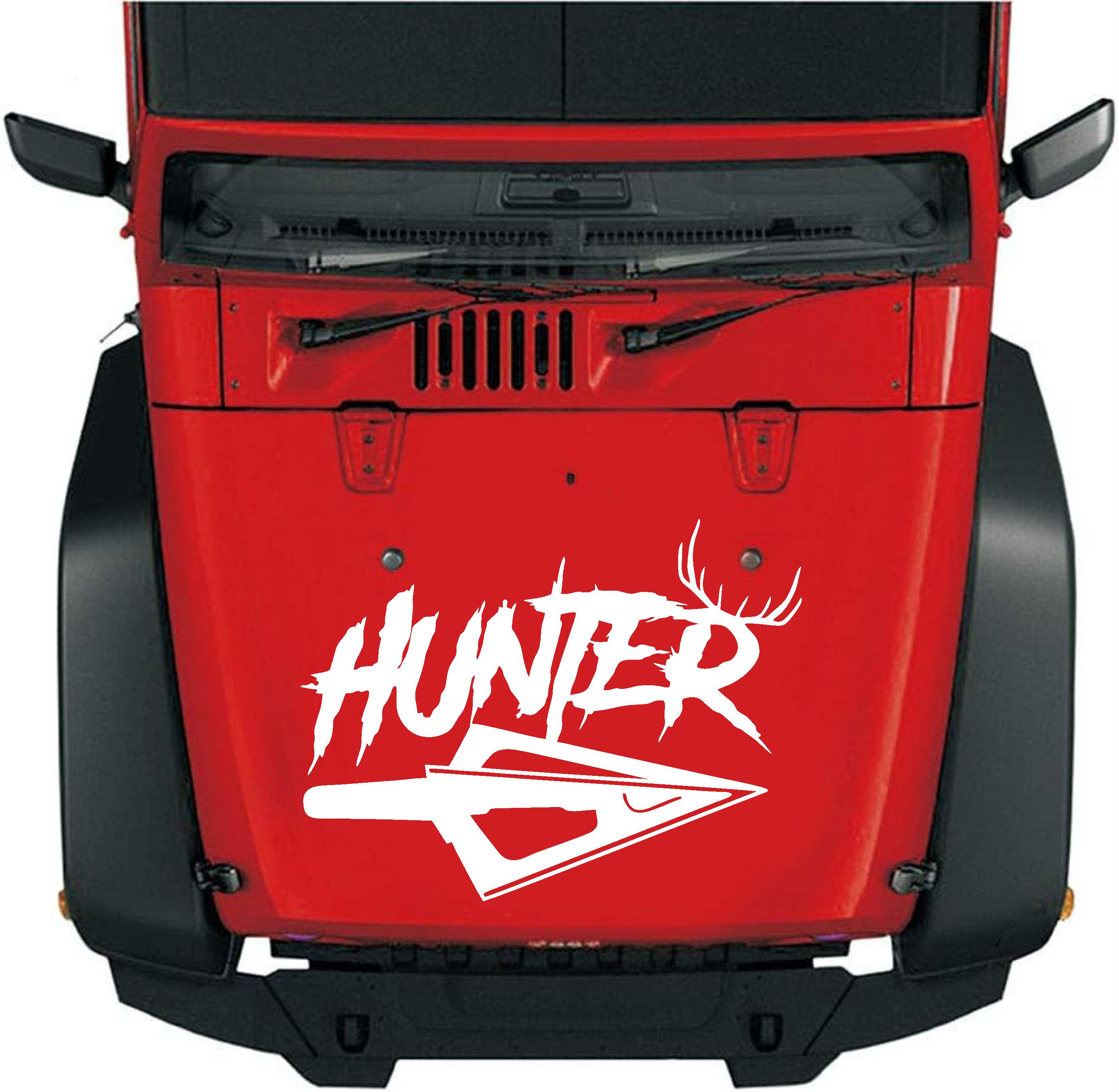 Hunter Avcı Sti̇cker - Araba Oto Motosi̇klet Karavan Cam Sti̇cker - 00267 10X8 Cm 