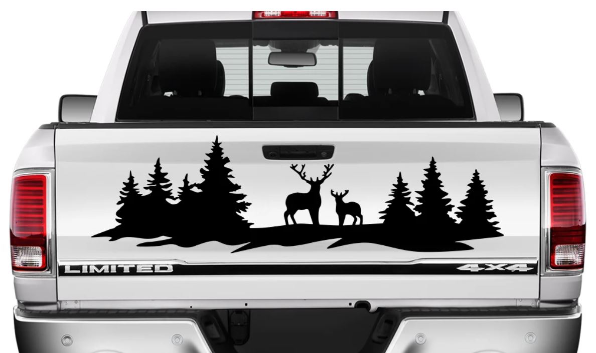 Avcı Kamp Doğa Sti̇cker - 4X4 Off Road Adventure Kamp Cam Sti̇cker - 00046 30X8 Cm 