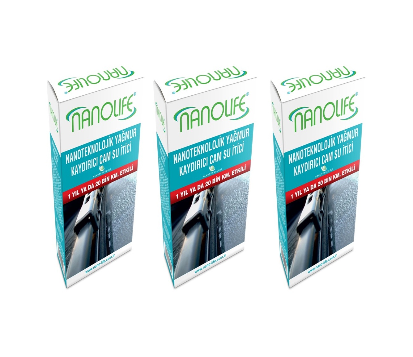 Nanolıfe Yağmur Kaydırıcı - 3 Lü Paket